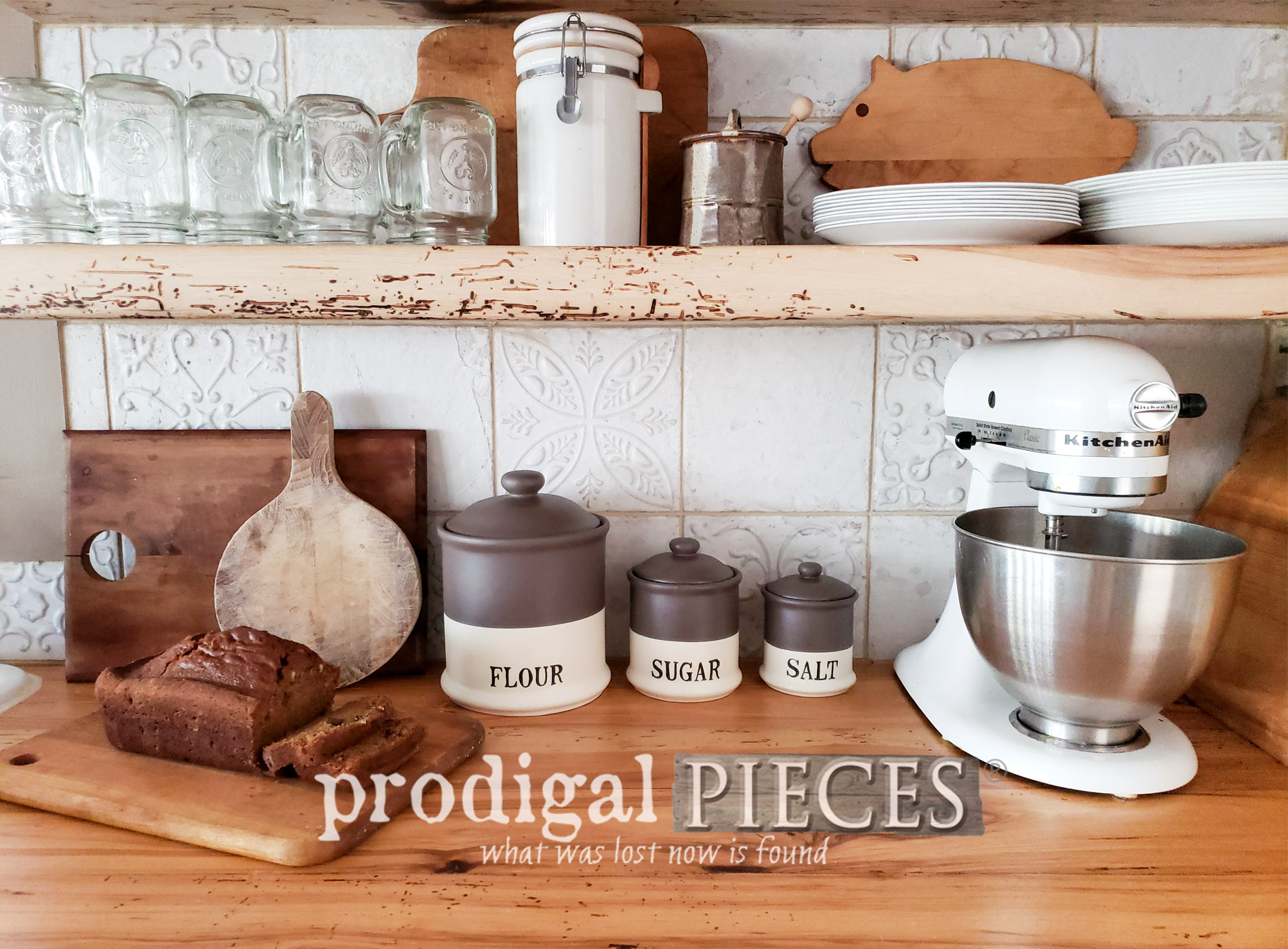 Farmhouse Kitchen Canisters DIY Style