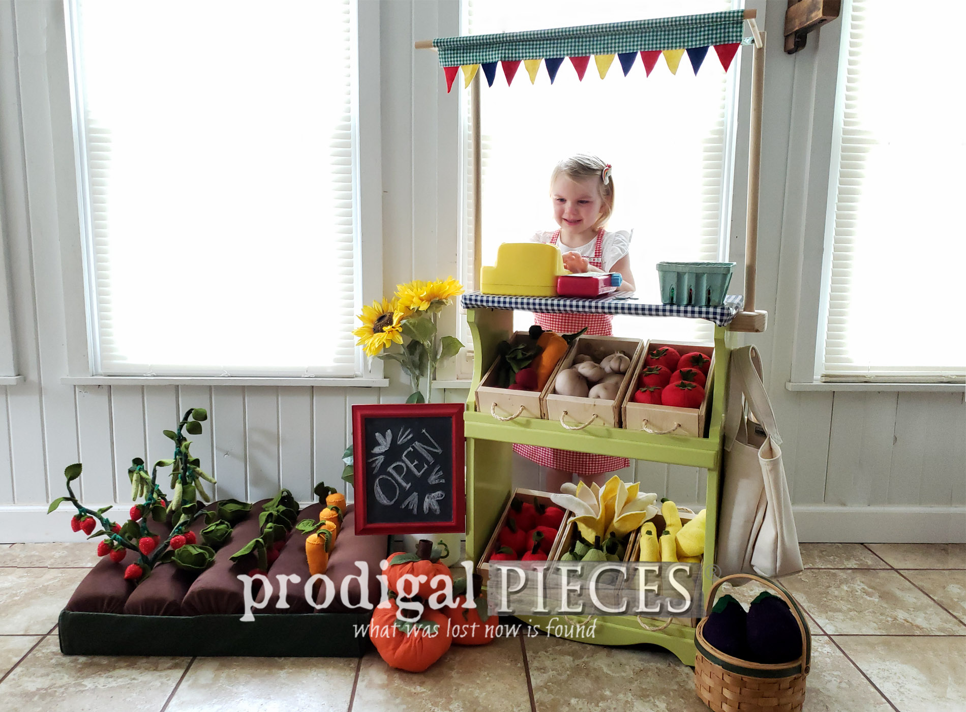 Upcycled Bookcase Farmers Market