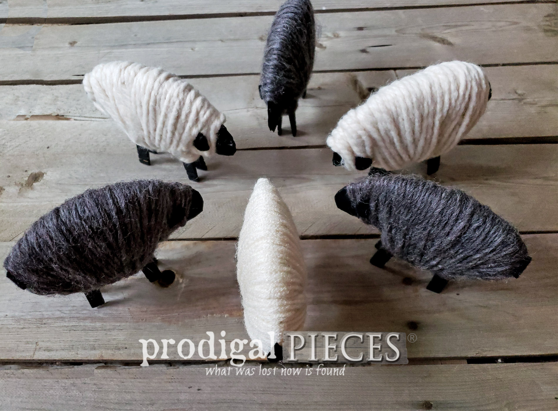 Clothespin Sheep Ornament Tutorial
