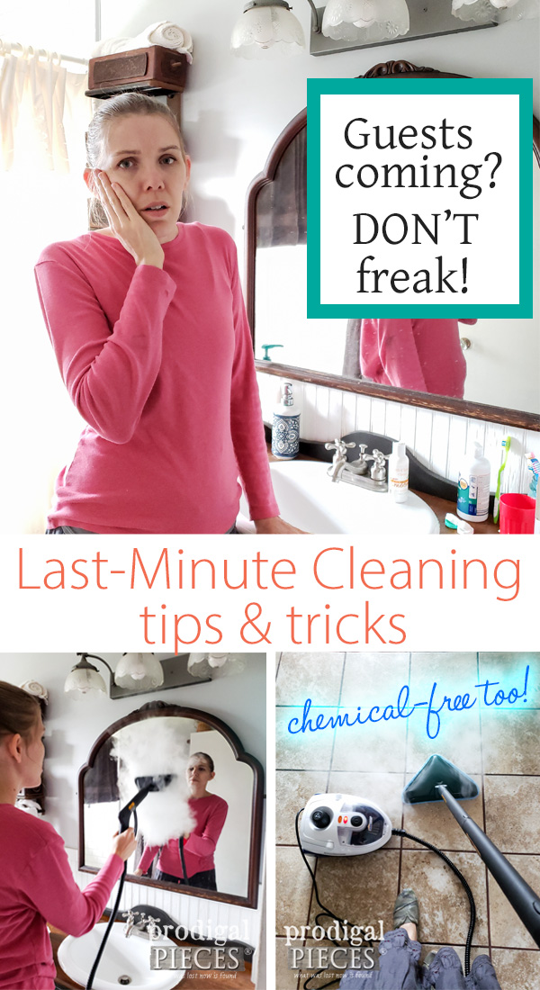 Guest coming soon? Don't worry! You can get your last-minute cleaning done in a flash, PLUS be chemical free. Yes!! Full detail at Prodigal Pieces | prodigalpieces.com