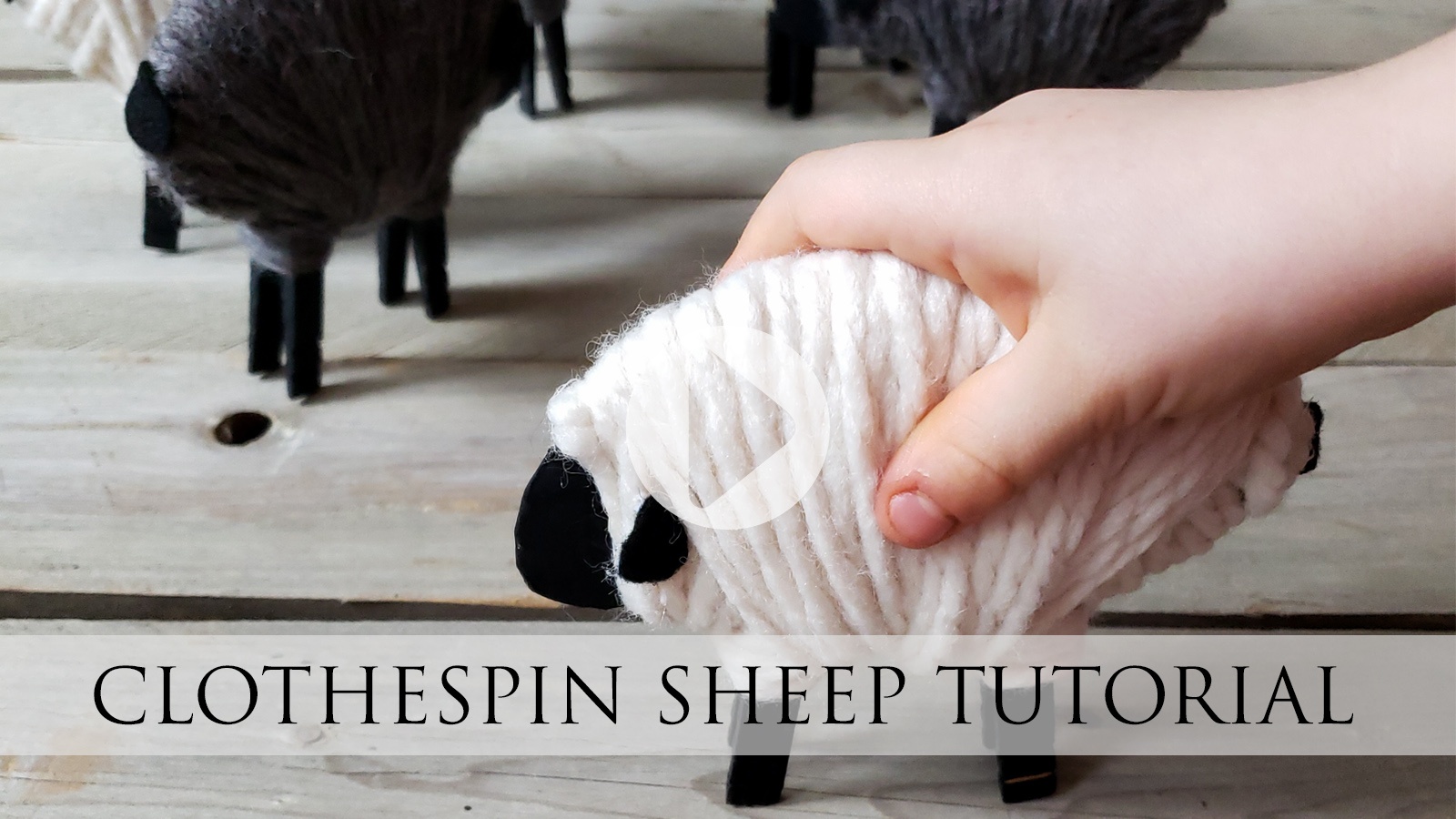 Adorable DIY Clothespin Sheep Tutorial by Larissa of Prodigal Pieces | prodigalpieces.com prodigalpieces