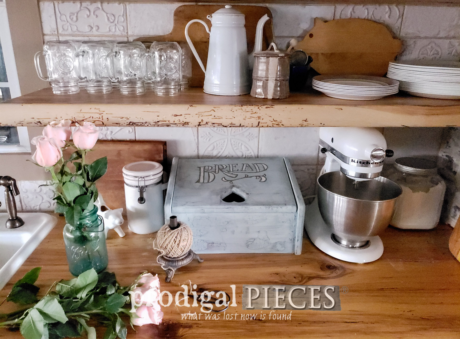 Upcycled Charging Station Bread Box