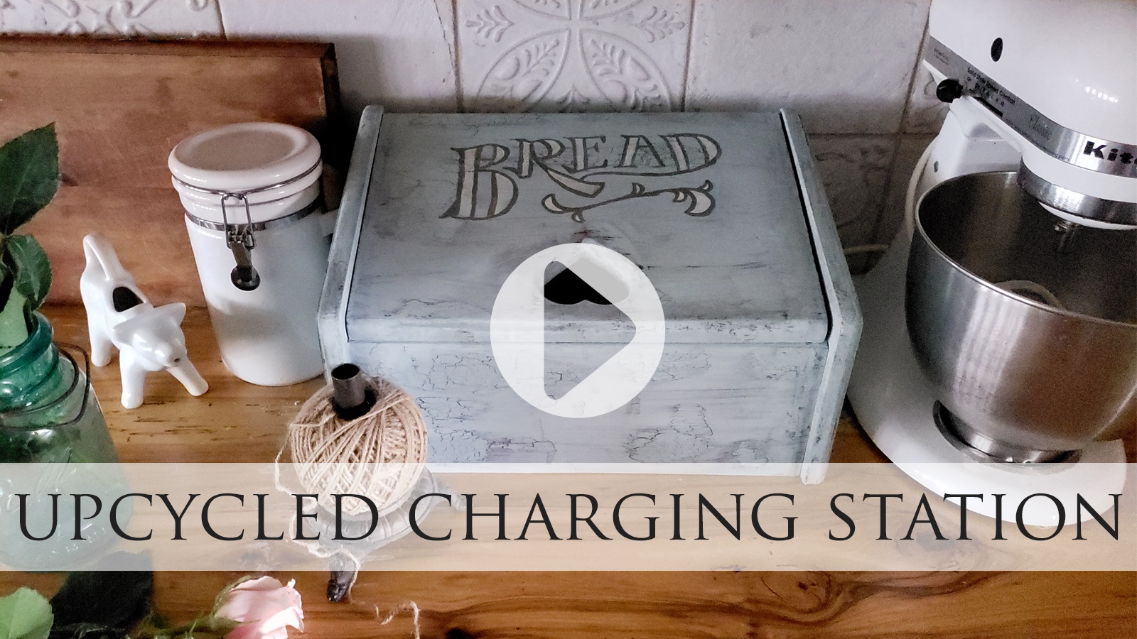 Upcycled Charging Station from Vintage Bread Box by Larissa of Prodigal Pieces | prodigalpieces.com prodigalpieces