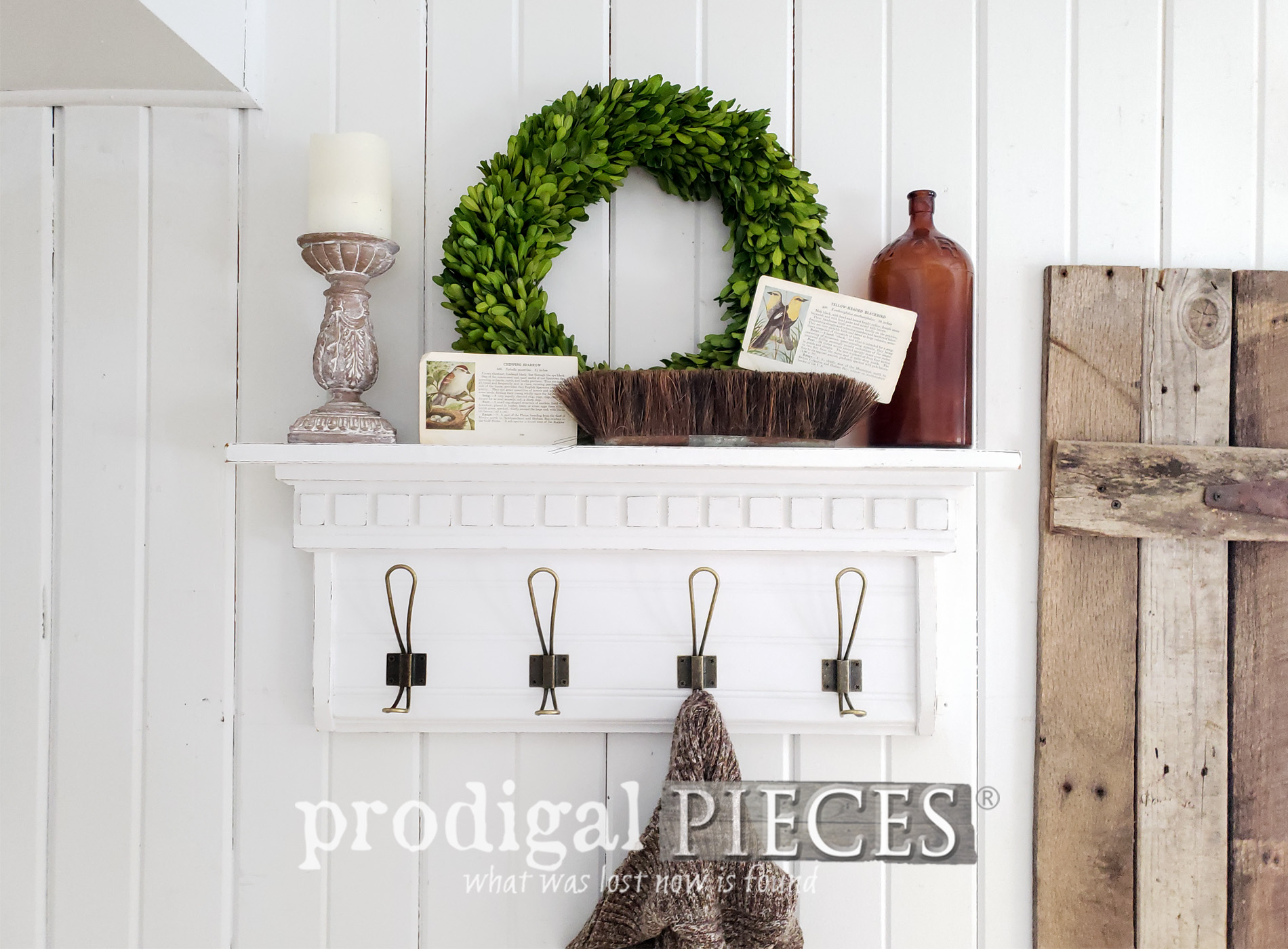 Upcycled Farmhouse Coat Rack Tutorial