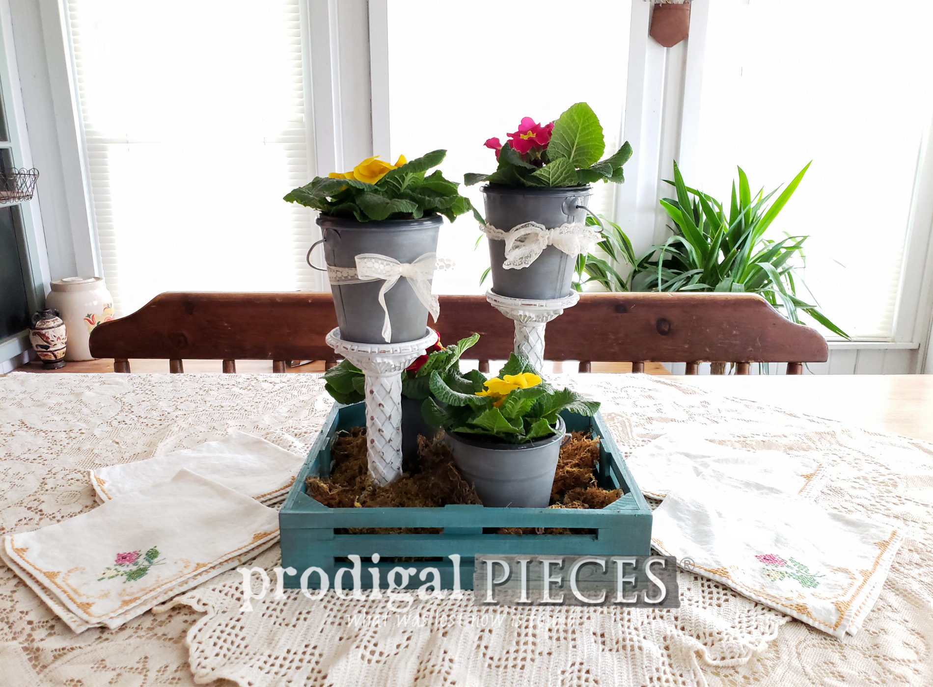 DIY Spring Centerpiece from Thrifted Finds