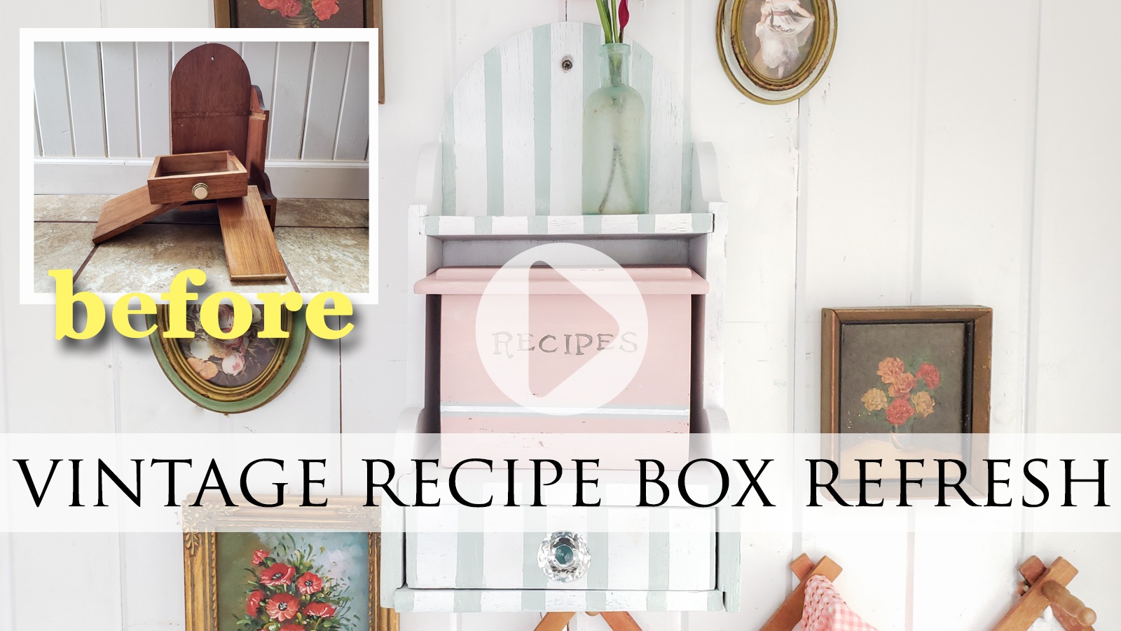 DIY Tutorial for Vintage Recipe Box by Larissa of Prodigal Pieces | prodigalpieces.com prodigalpieces