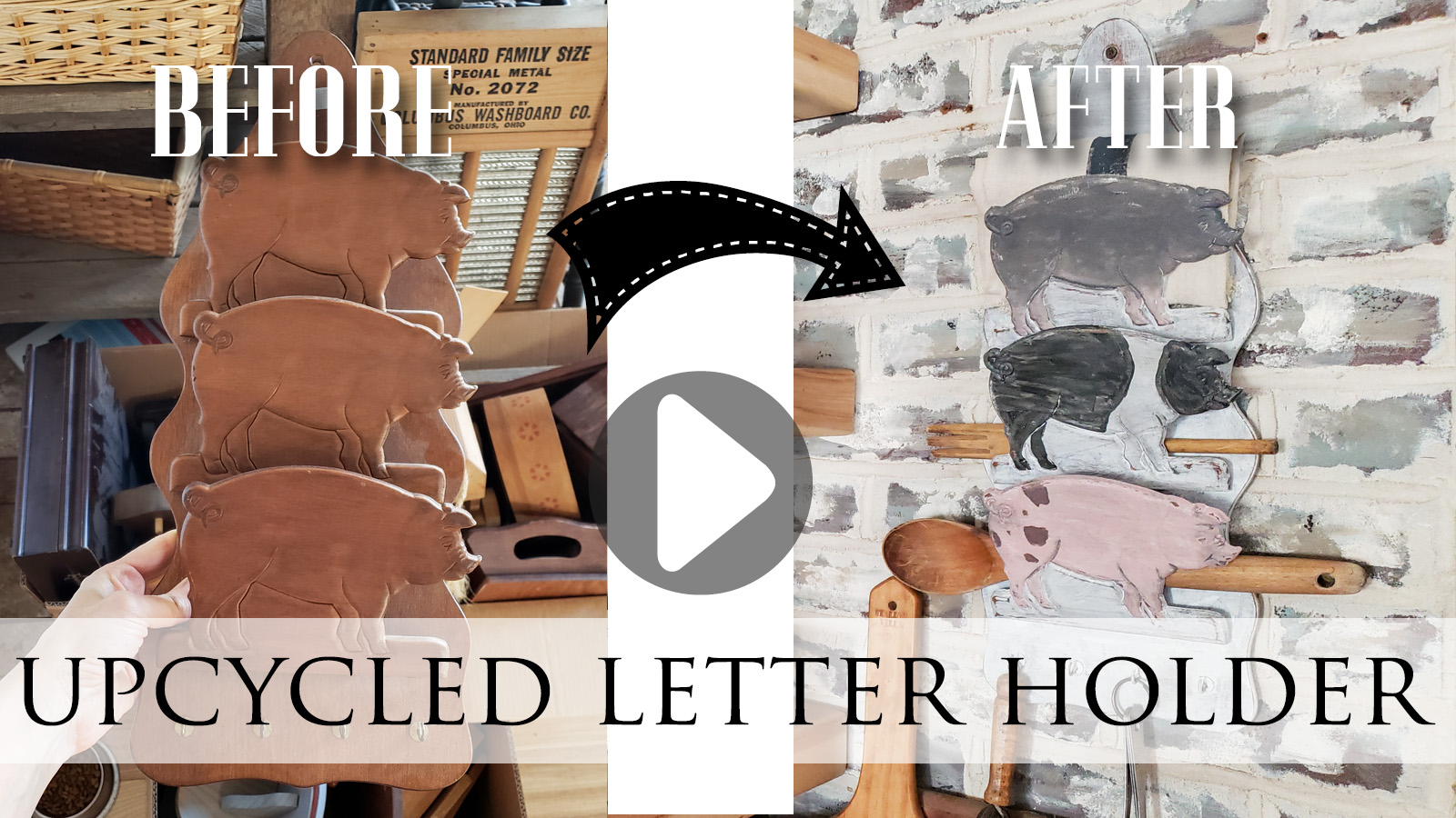 Video Tutorial for and Upcycled Letter Holder by Larissa of Prodigal Pieces | prodigalpieces.com prodigalpieces