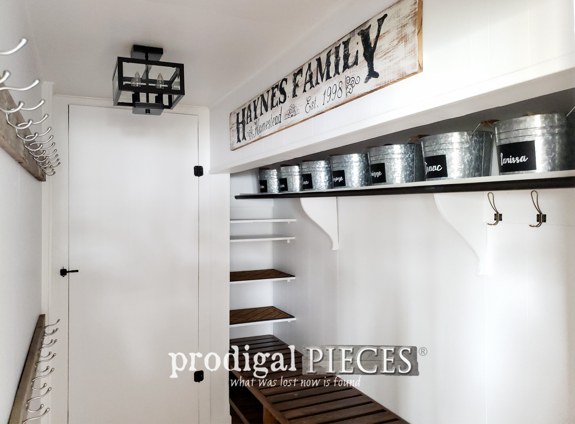 Mudroom Update with DIY Storage