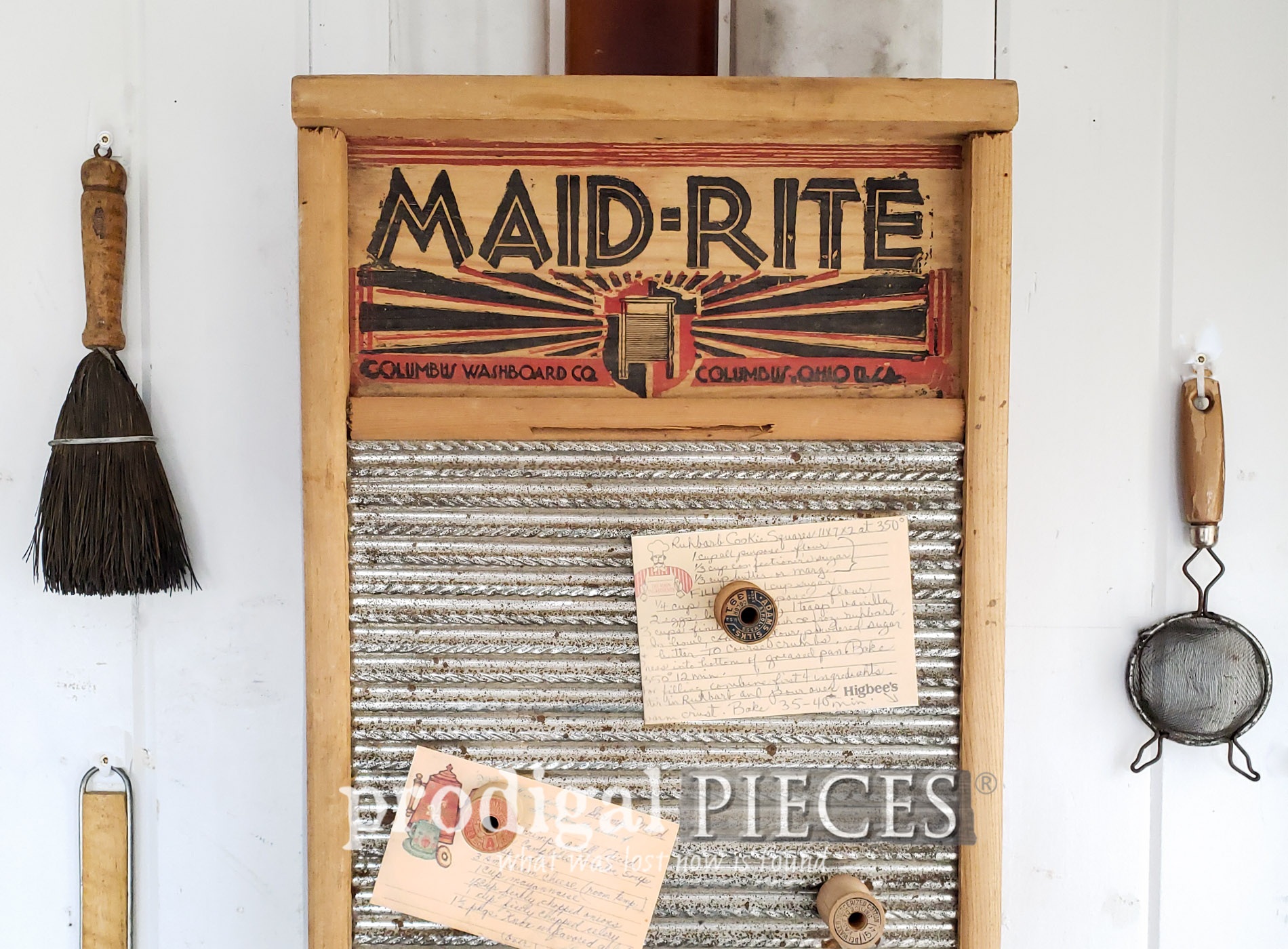 Upcycled Washboard & Silverware Box Cupboard