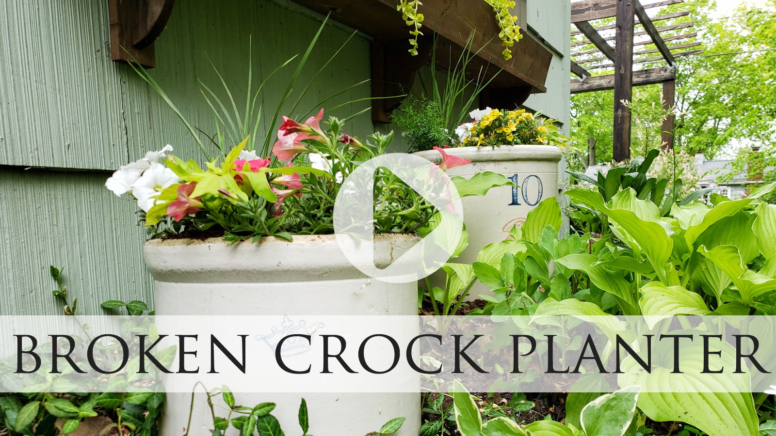 Video Tutorial for a Broken Crock Planter for your Garden Beds by Larissa of Prodigal Pieces | prodigalpieces.com prodigalpieces