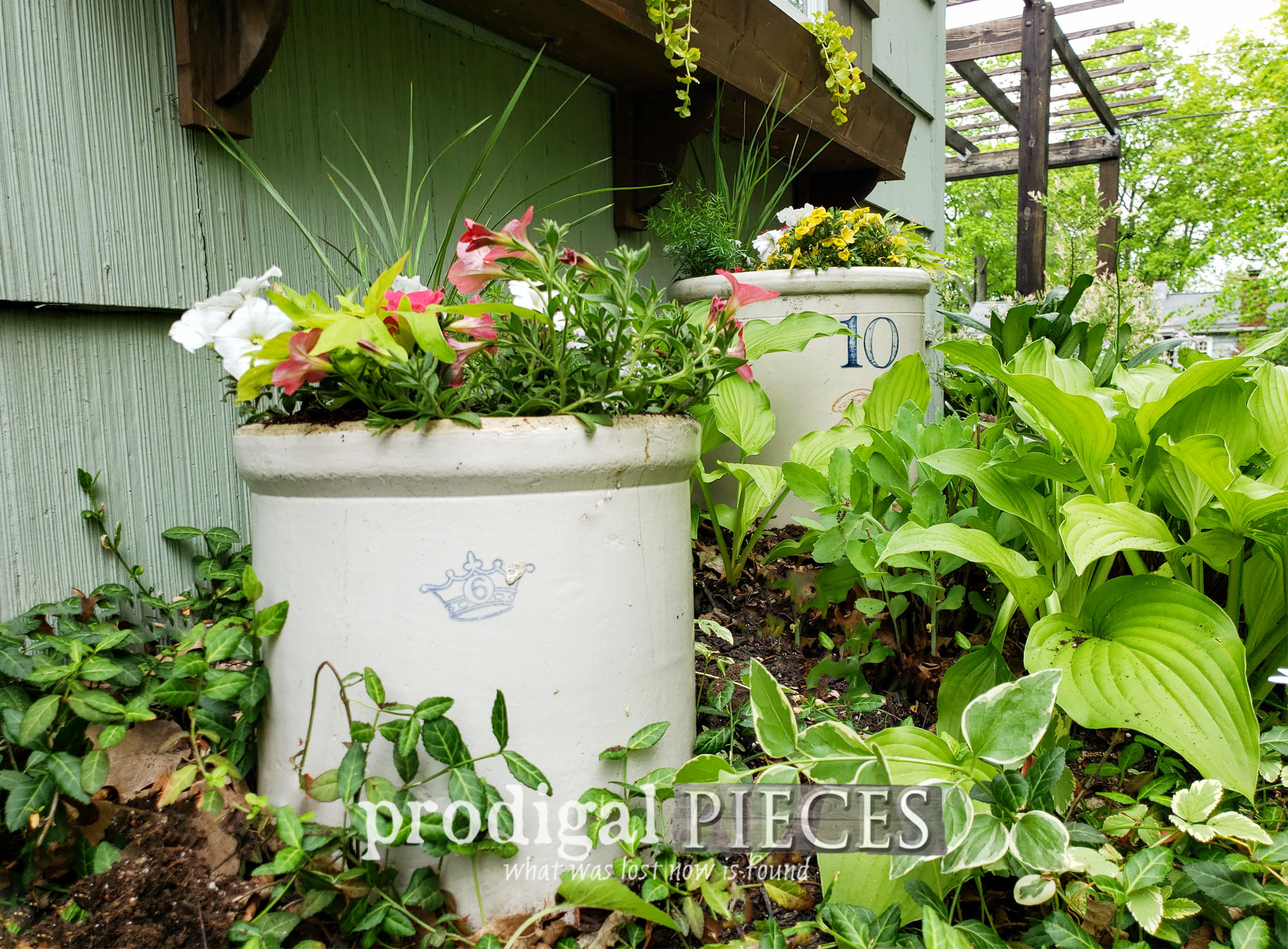 Broken Crock Planter ~ Upcycled Garden Fun