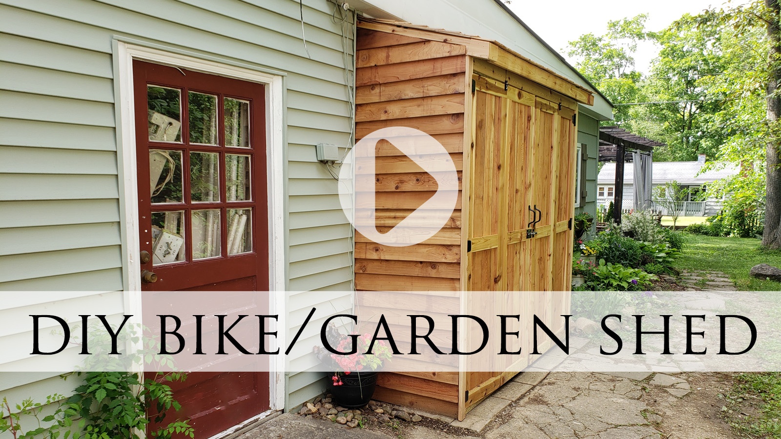 DIY Cedar Bike Shed Tutorial by Larissa of Prodigal Pieces | prodigalpieces.com prodigalpieces