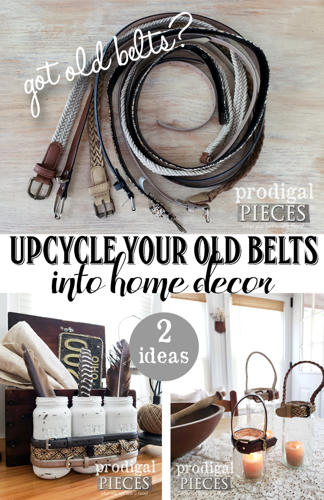 Got a stash of old belts? Join Larissa of Prodigal Pieces as she creates farmhouse style decor with upcycled belts and thrift store finds | Video tutorial at Prodigal Pieces | prodigalpieces.com prodigalpieces diy farmhouse home homedecor fashion Got a stash of old belts? Join Larissa of Prodigal Pieces as she creates farmhouse style decor with upcycled belts and thrift store finds | Video tutorial at Prodigal Pieces | prodigalpieces.com prodigalpieces diy farmhouse home homedecor fashion