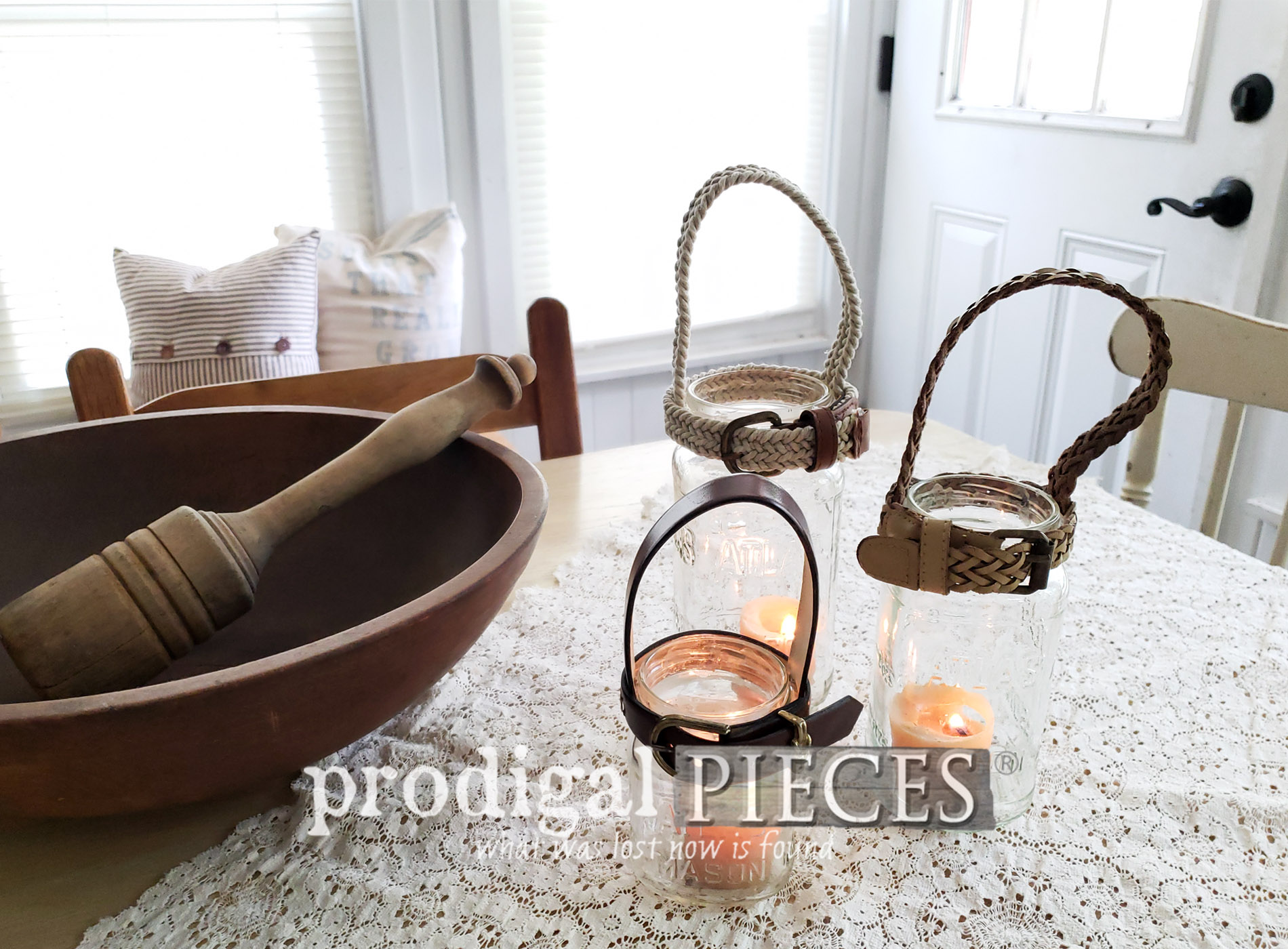 Upcycled Belts Become Home Decor Accents