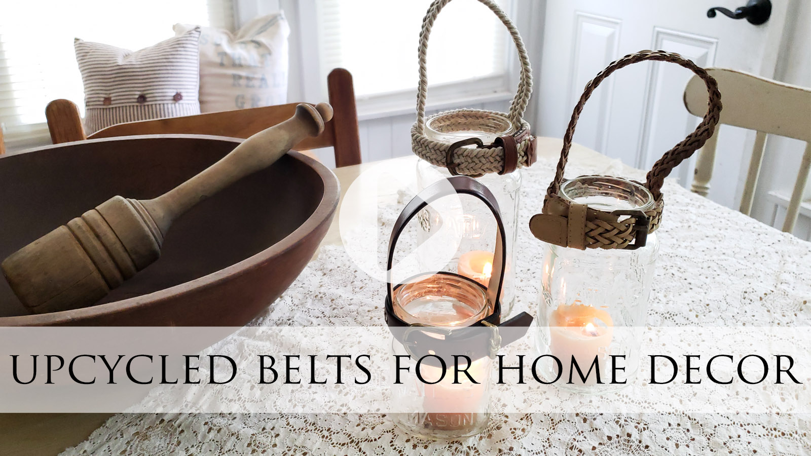 Upcycled Belts for Home Decor Video Tutorial by Larissa of Prodigal Pieces | prodigalpieces.com