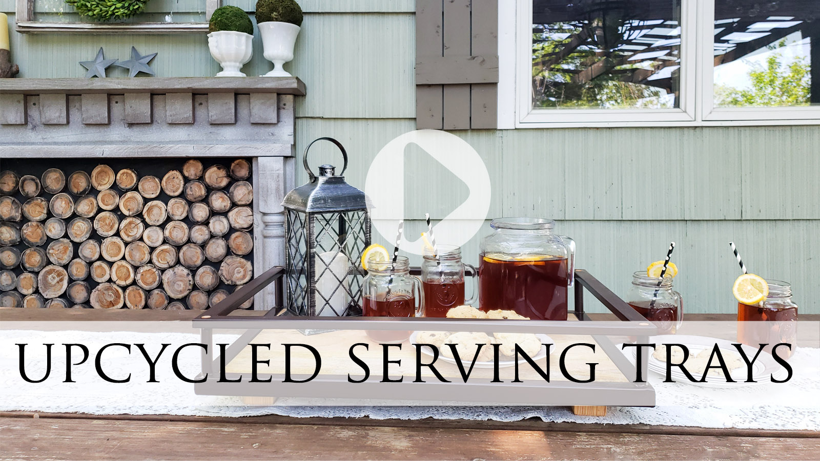 Upcycled Serving Trays from Bar Cart by Larissa of Prodigal Pieces | prodigalpieces.com