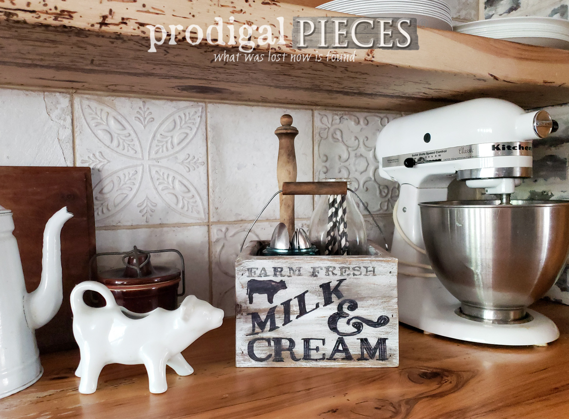 Farmhouse Kitchen Caddy from Thrifted Find
