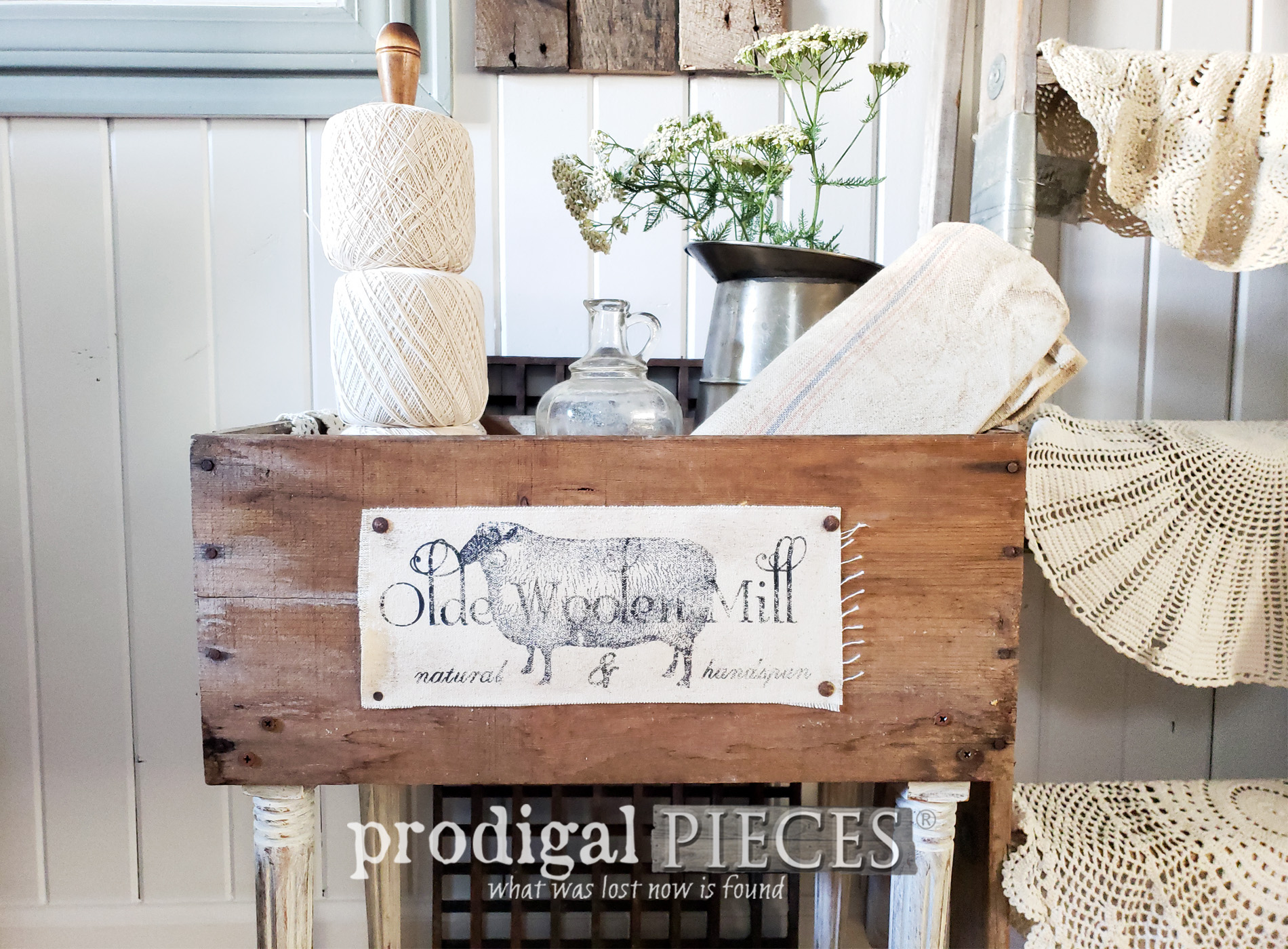 Upcycled Crates for Farmhouse Decor