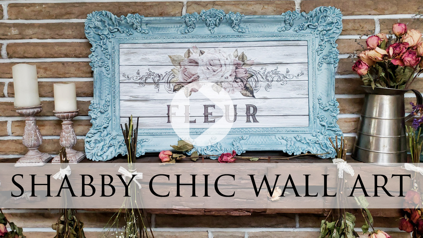 Upcycled Mirror into Shabby Chic Wall Art by Larissa of Prodigal Pieces | prodigalpieces.com