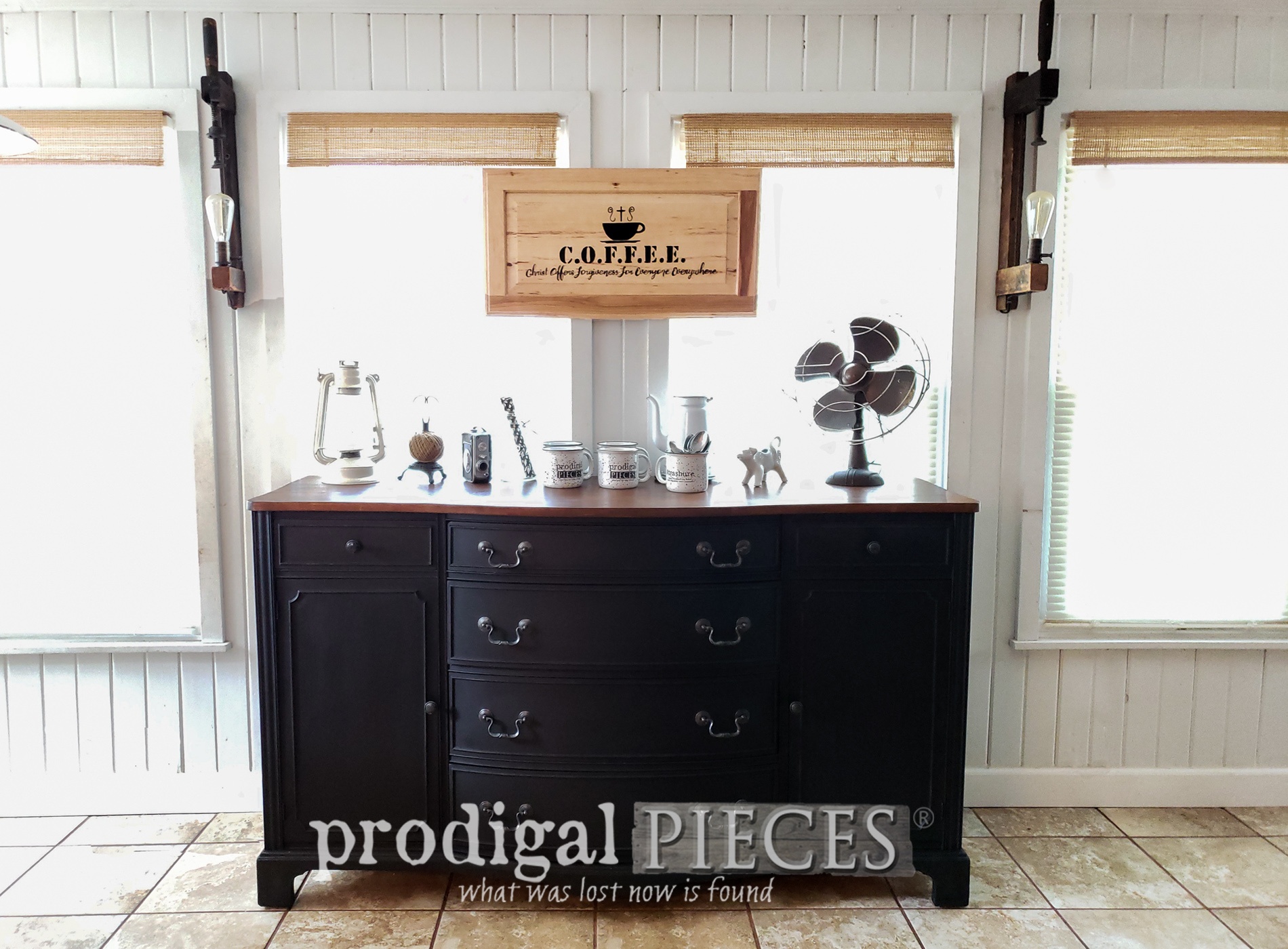 Vintage Buffet Makeover