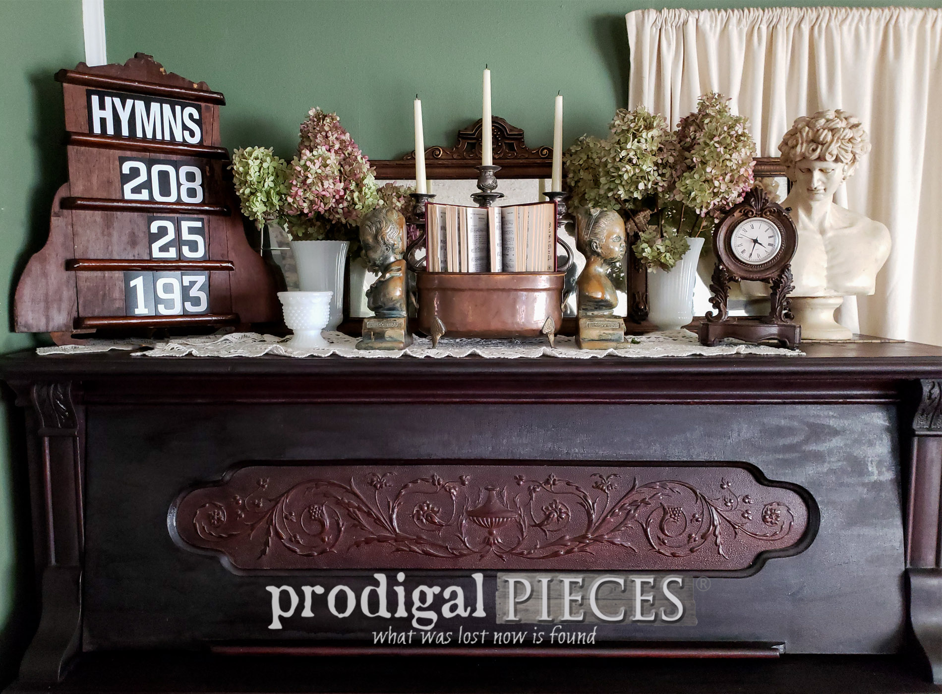 Upcycled Hymn Board ~ Handmade Vintage