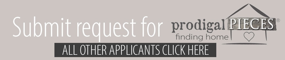 Submit application for Finding Home Furniture Rehoming Application | prodigalpieces.com