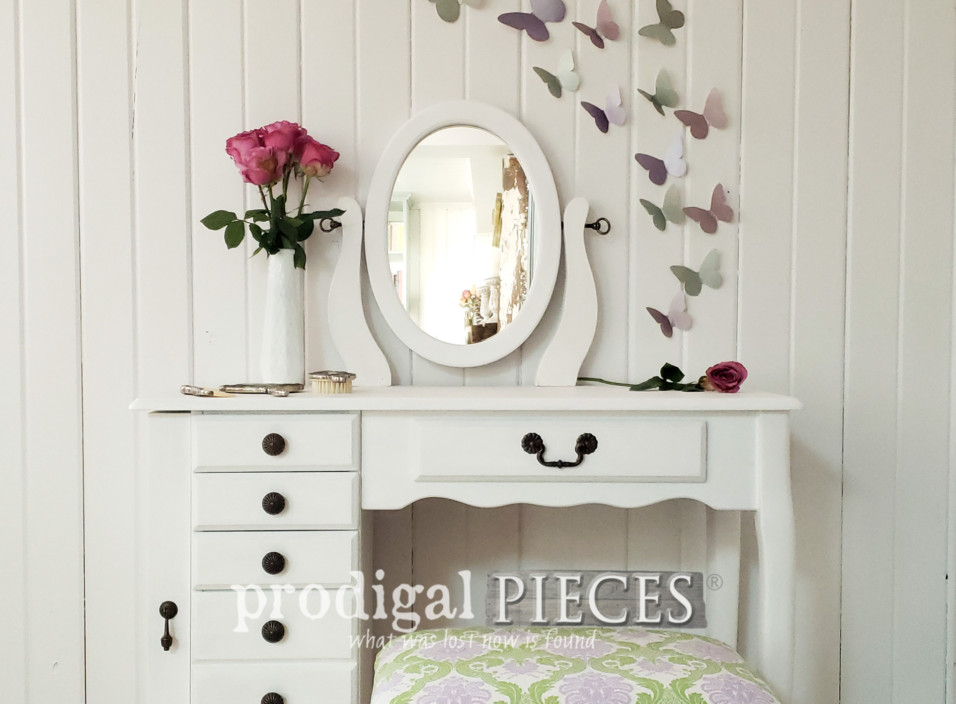 Girls Vanity Table Set with Bench