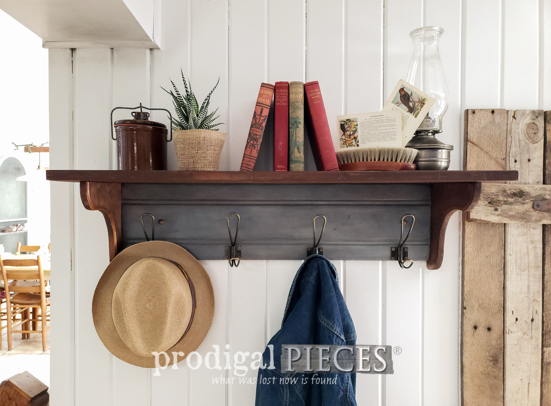 Reclaimed Coat Rack from Drawer Front