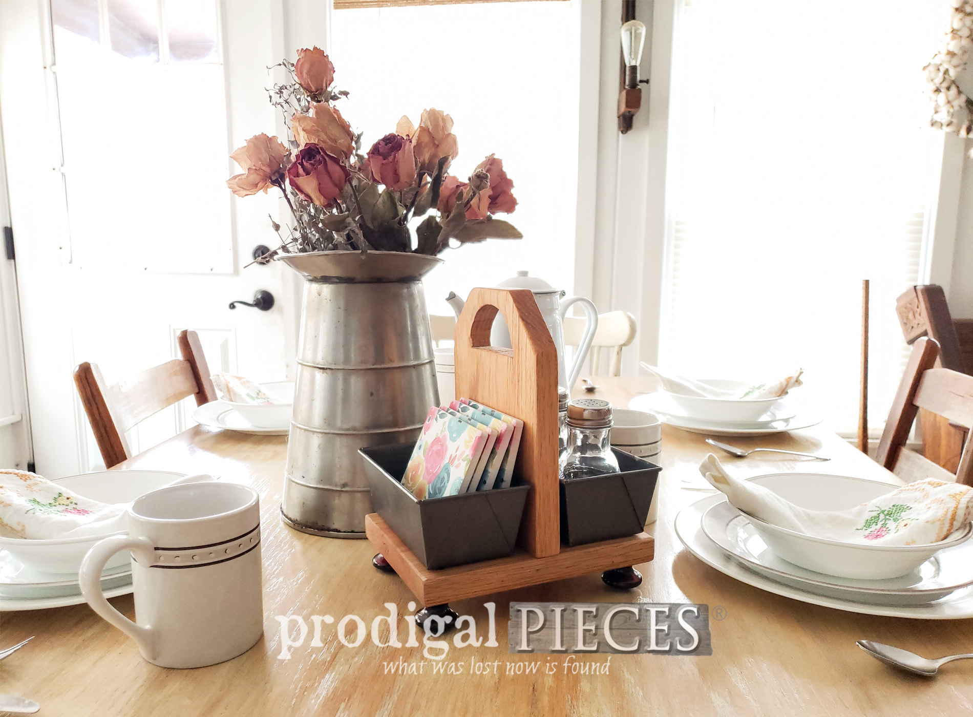 Upcycled Bread Pan Caddy ~ DIY Storage
