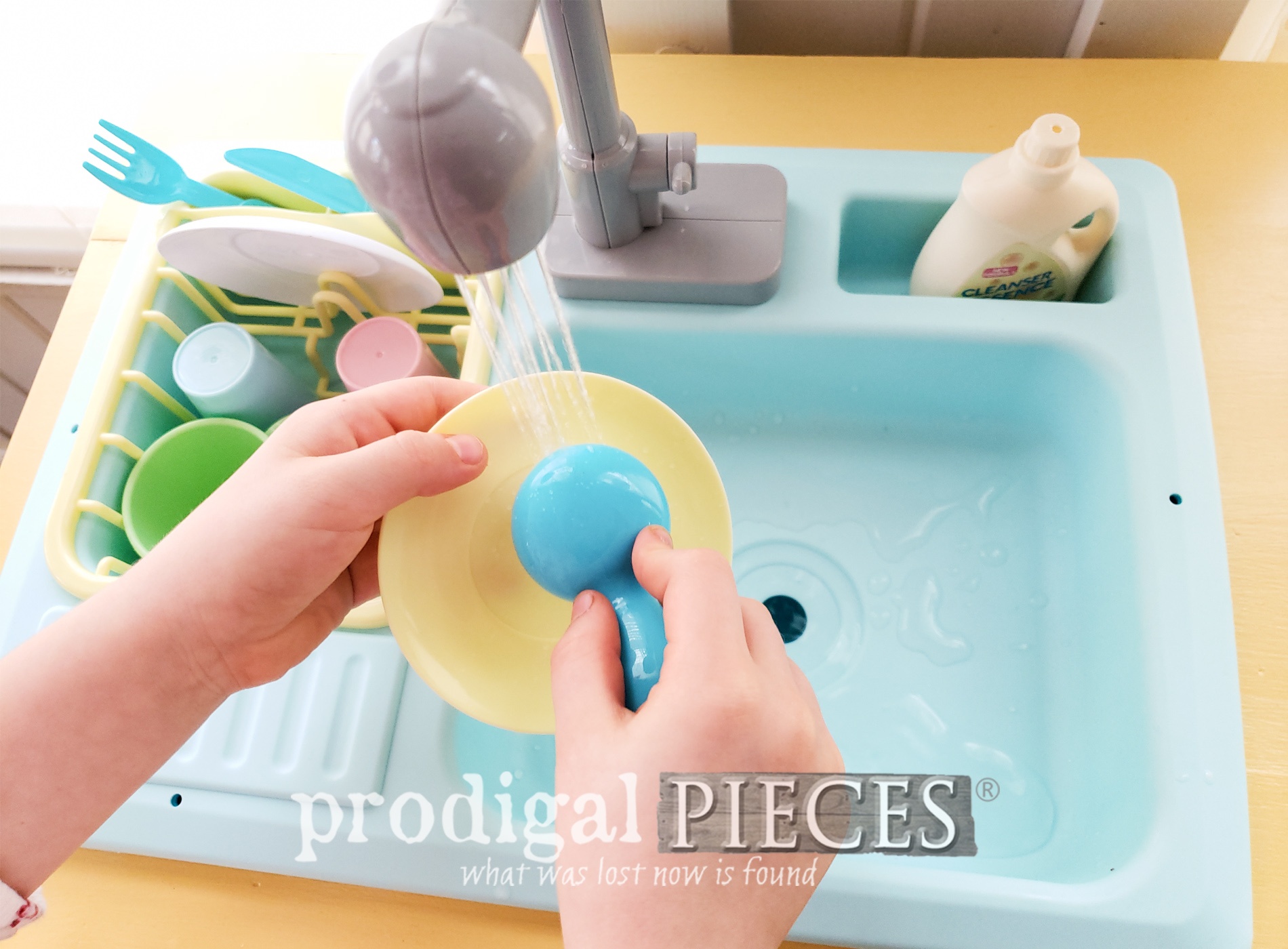 Upcycled Play Kitchen from Kids Desk