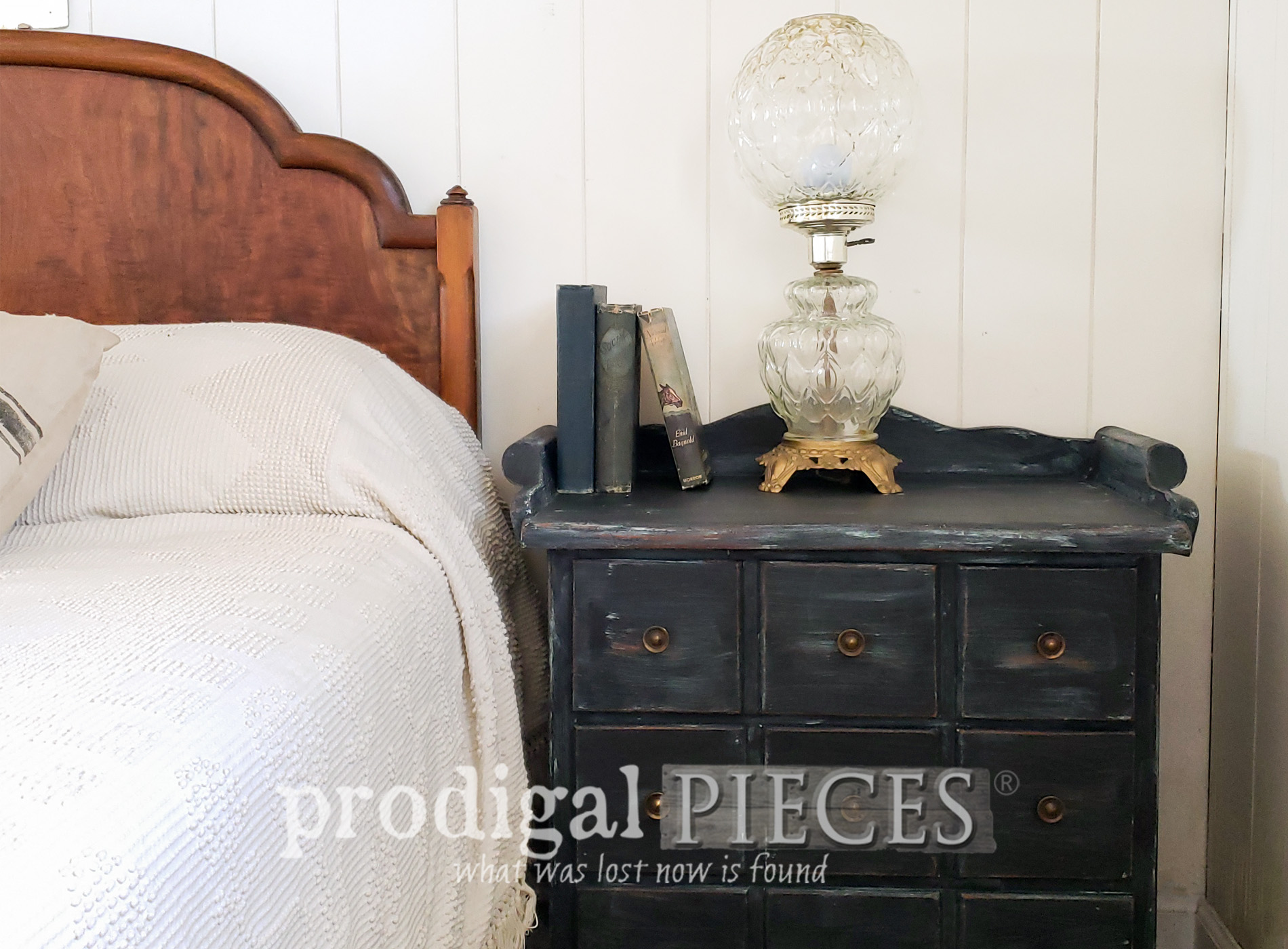Farmhouse Chest Nightstand Makeover