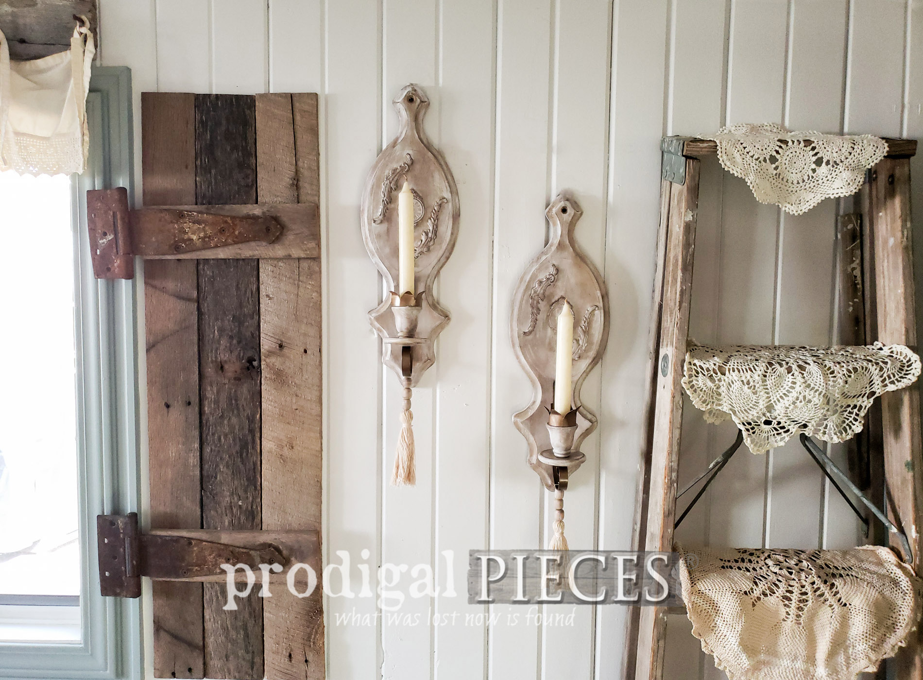 Vintage Candle Sconces Made New
