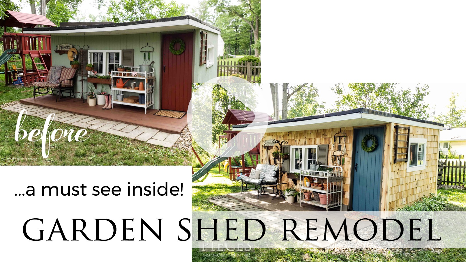 DIY Garden Shed Remodel Reveal Video Tour by Larissa of Prodigal Pieces | prodigalpieces.com prodigal diy garden home homedecor