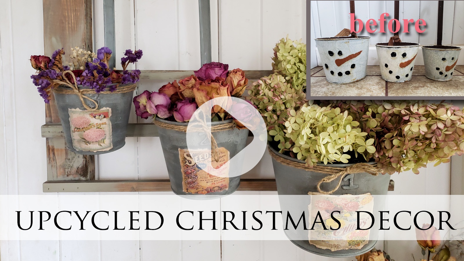 Upcycle that Old Christmas Decor | Video Tutorial by Larissa of Prodigal Pieces | prodigalpieces.com