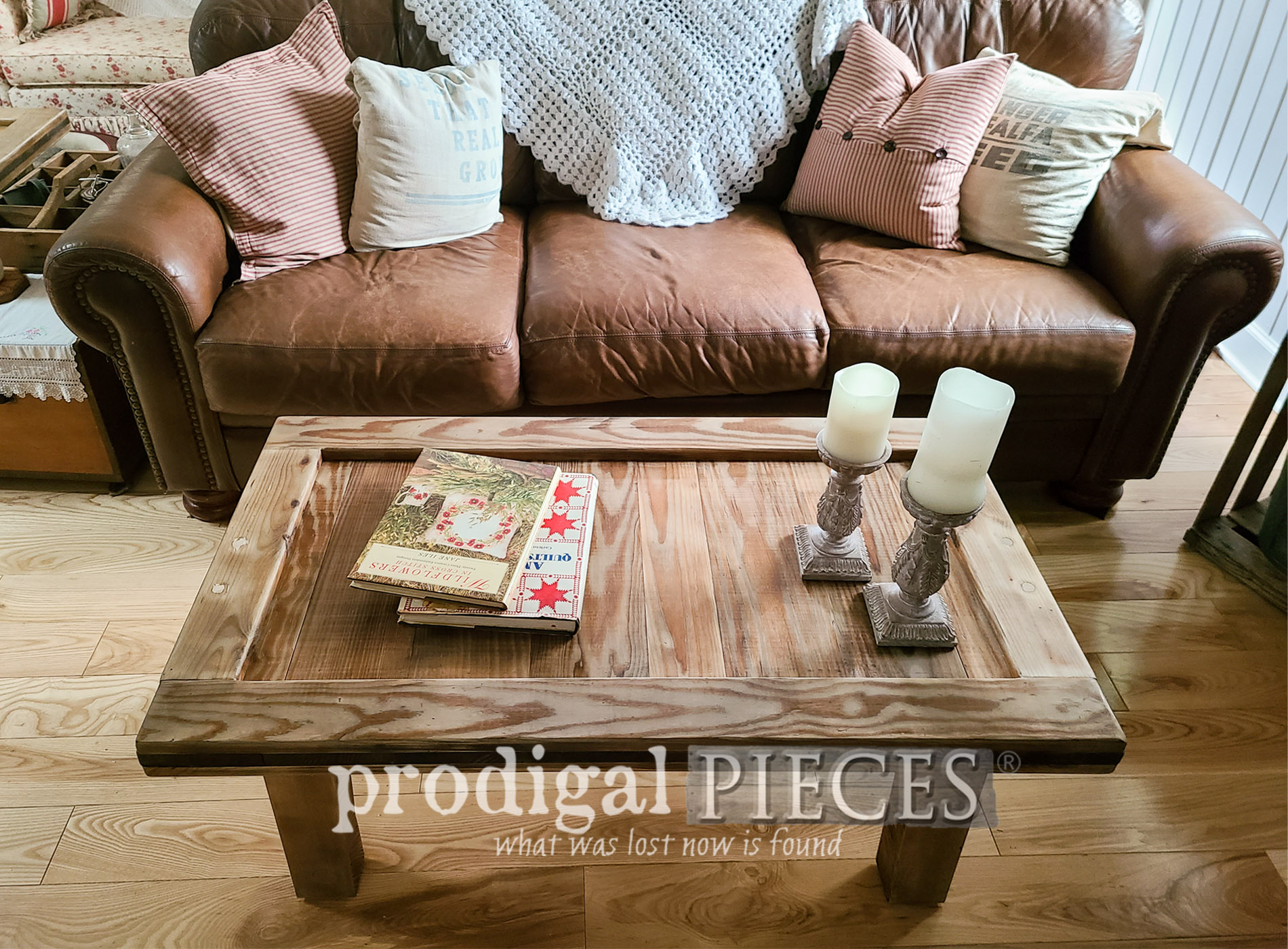 Upcycled Coffee Table ~ Farmhouse Style