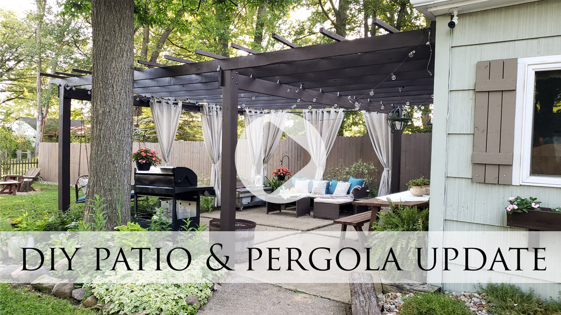 DIY Patio & Pergola Update Video by Prodigal Pieces | prodigalpieces.com prodigalpieces