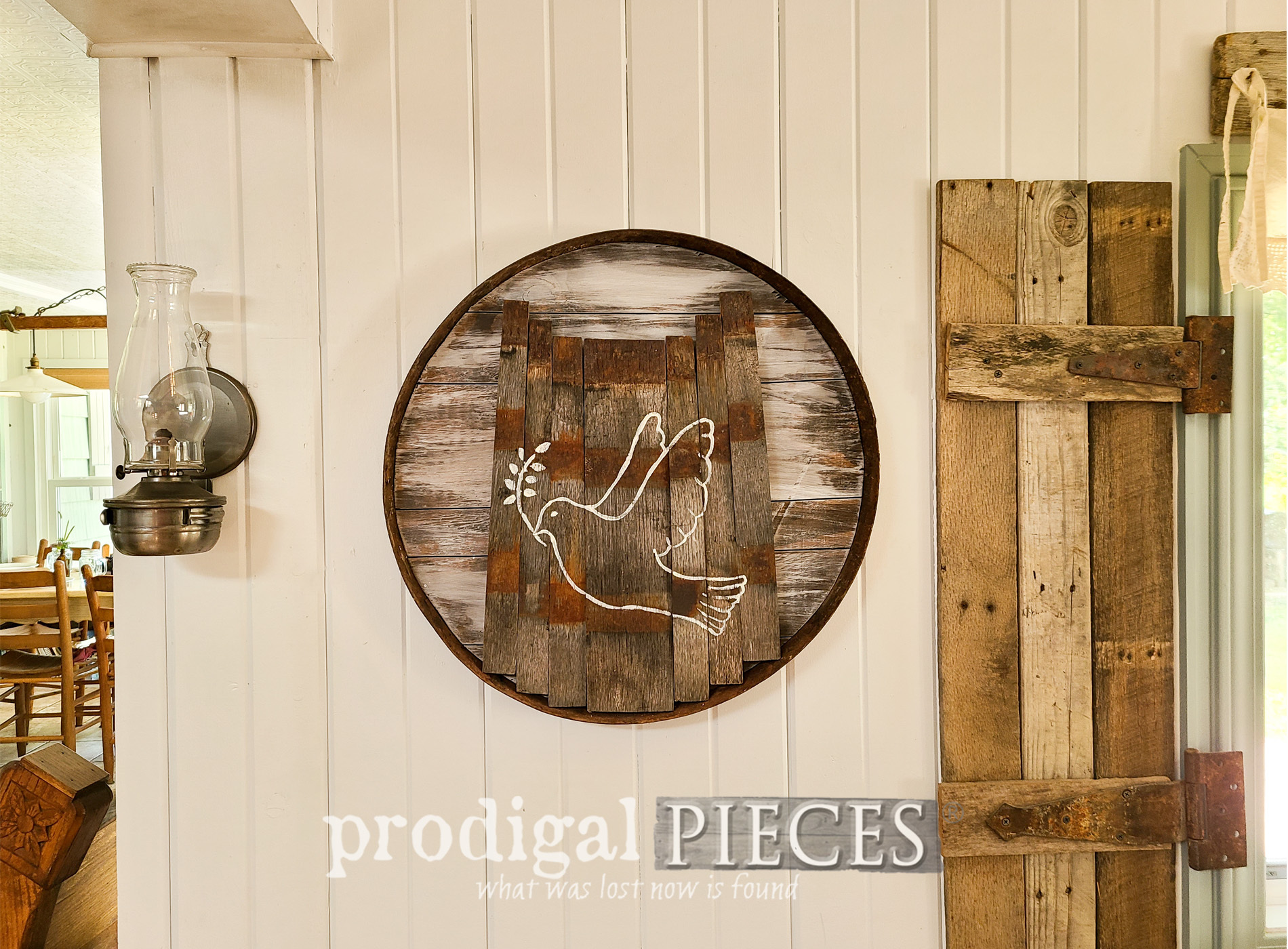 Upcycled Whiskey Barrel Planter