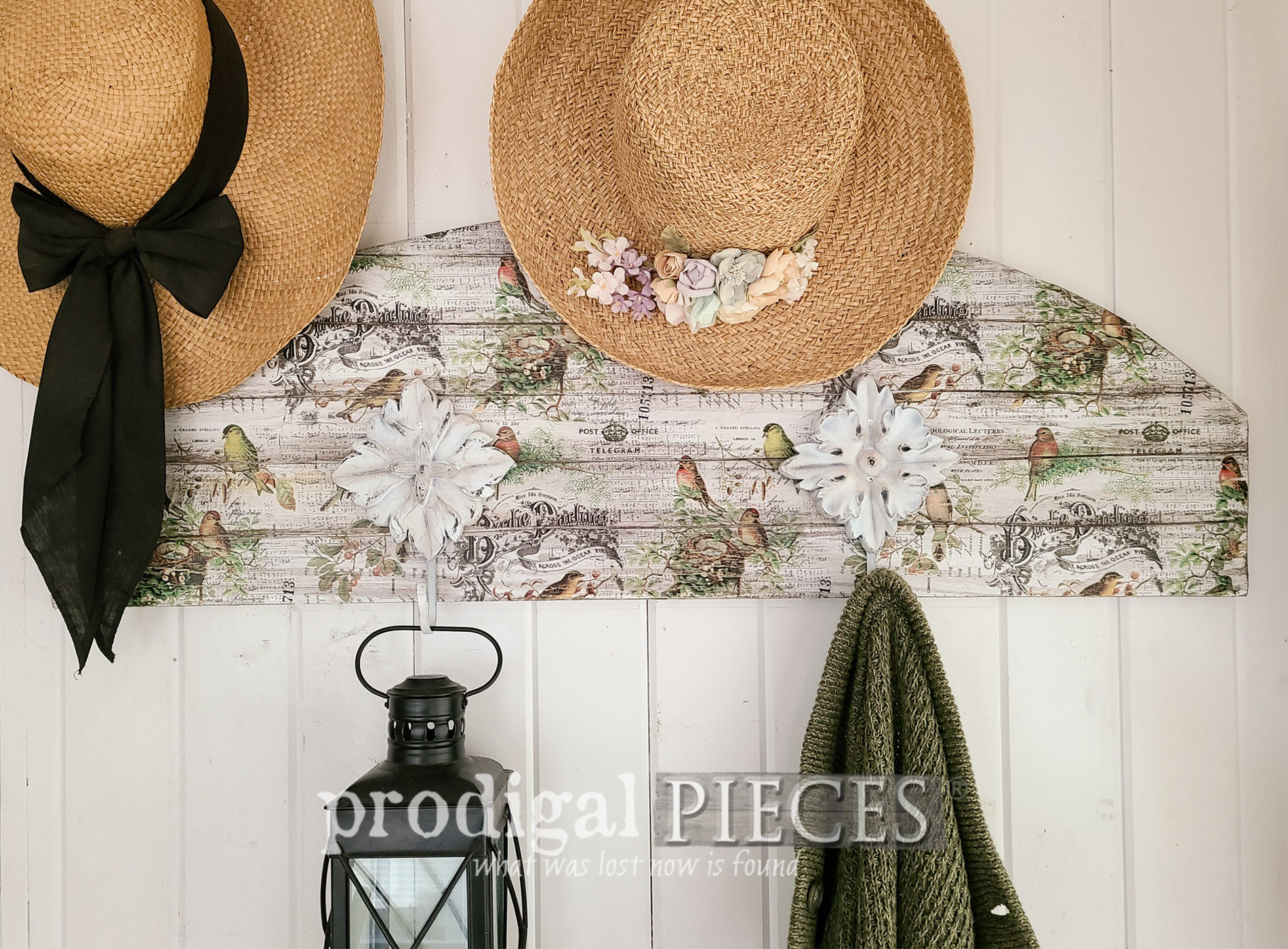DIY Decoupaged Coat Rack Tutorial