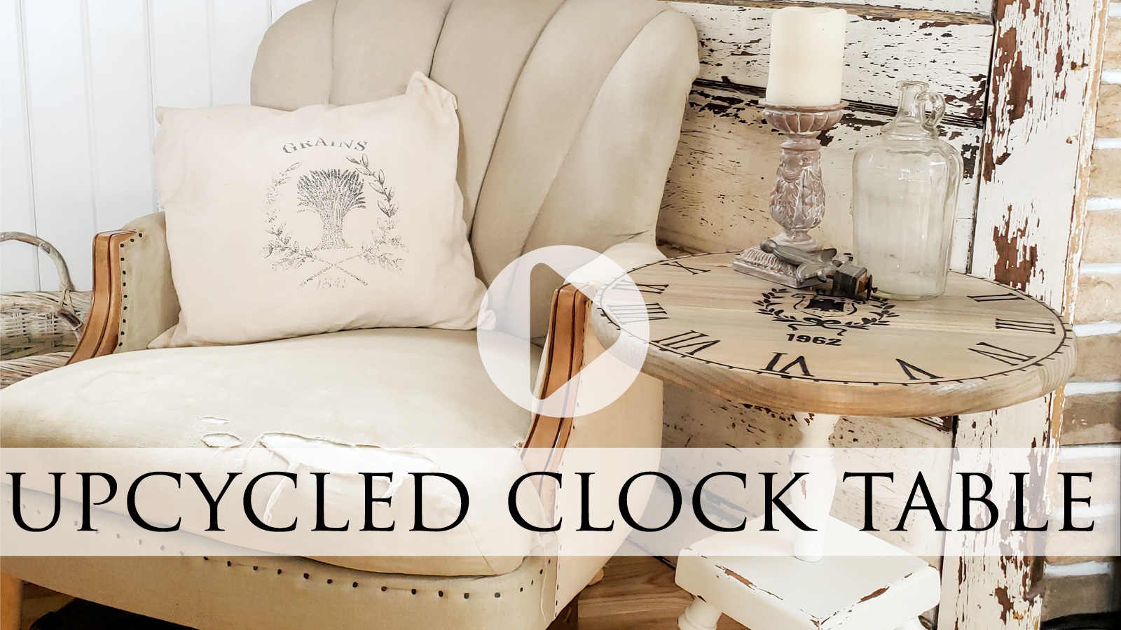 Upcycled Clock Face Table from Vintage Ash Tray by Larissa of Prodigal Pieces | prodigalpieces.com prodigalpieces