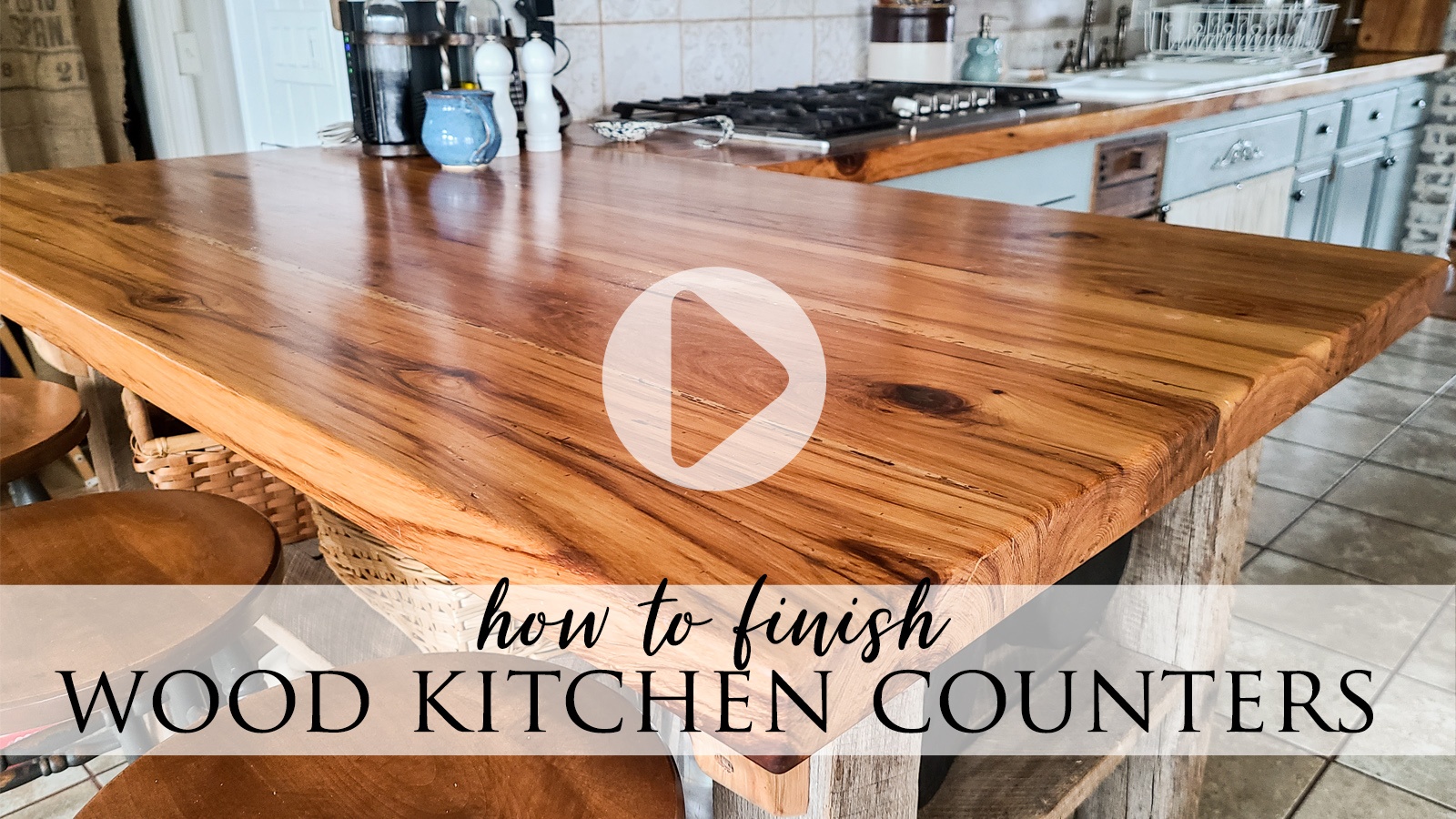 Video Tutorial How to Finish Wood Countertops by Larissa of Prodigal Pieces | prodigalpieces.com prodigalpieces