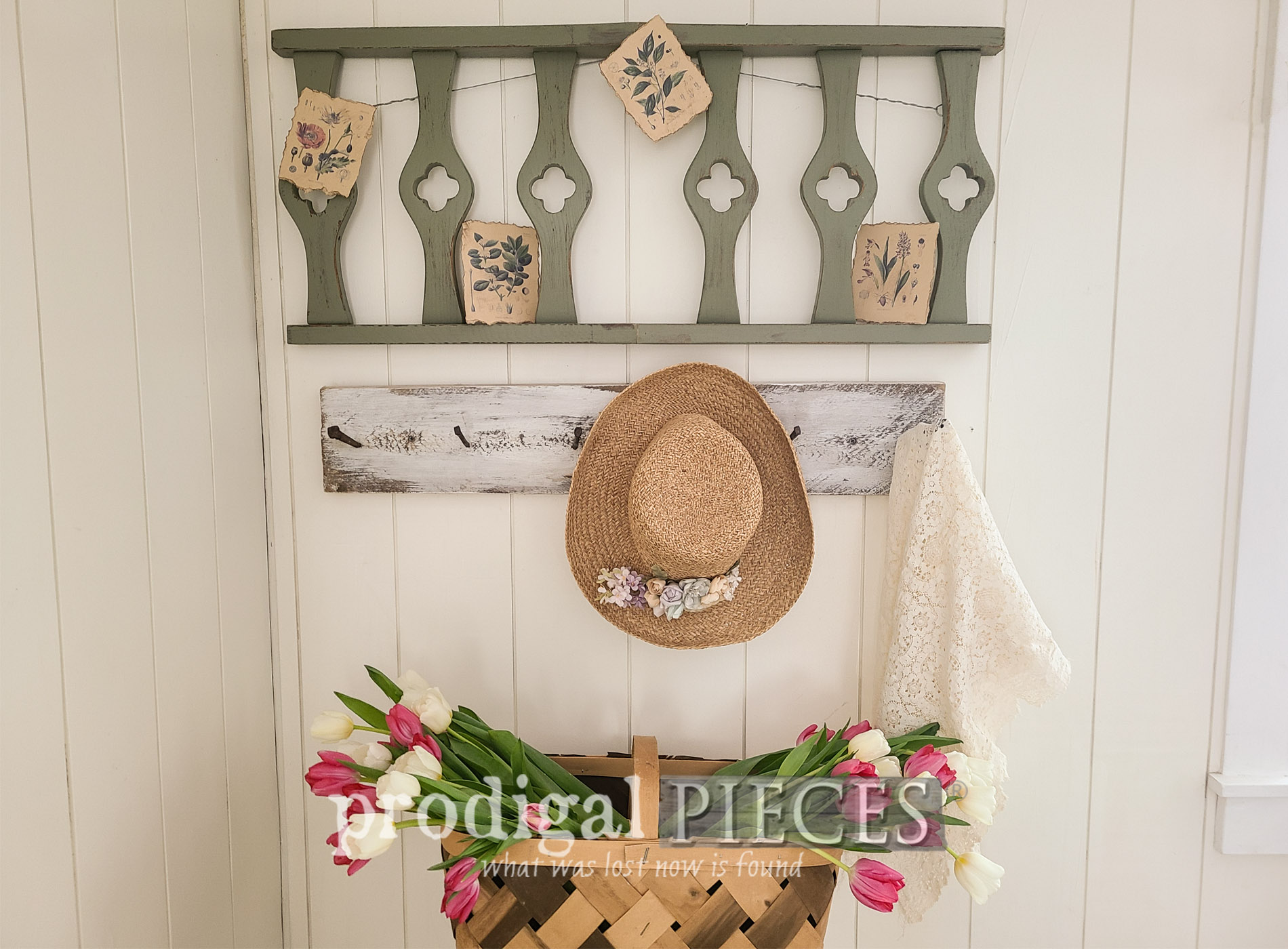 Salvaged Spring Decor from Broken Chairs