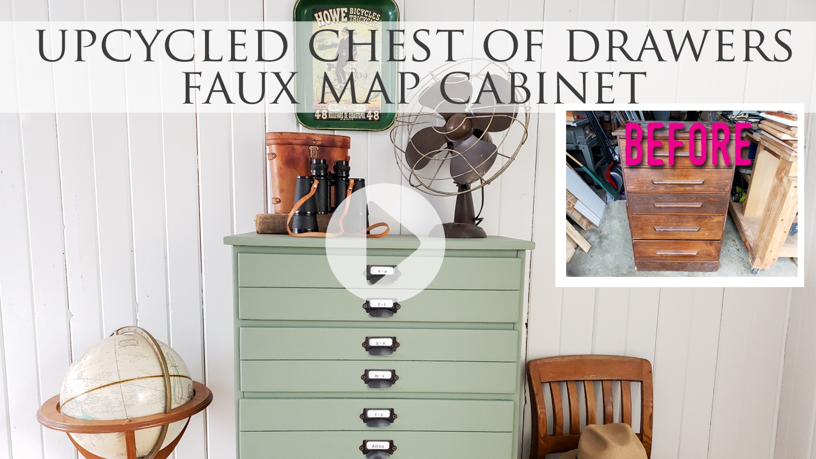 Video Tutorial Upcycled Map Chest by Larissa of Prodigal Pieces | prodigalpieces.com prodigalpieces