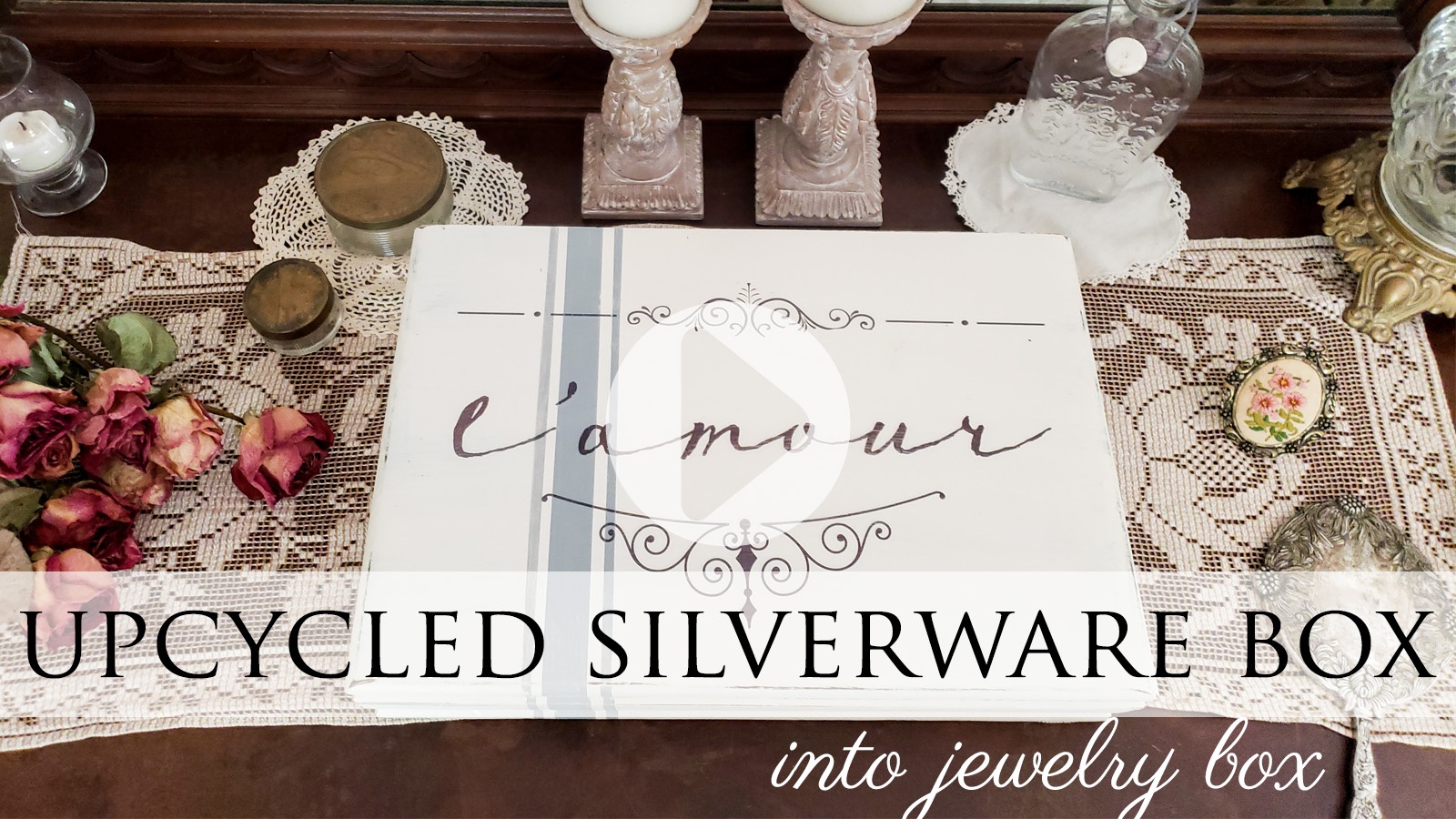 Video Tutorial of Upcycled Silverware Box by Larissa of Prodigal Pieces | prodigalpieces.com prodigalpieces