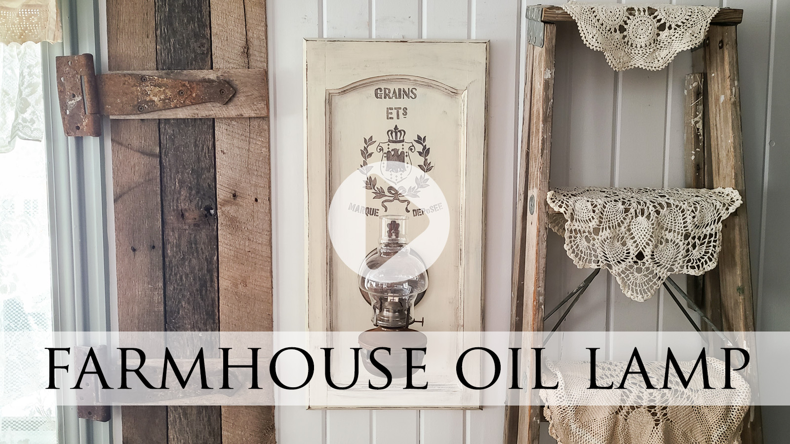DIY Tutorial for a Farmhouse Oil Lamp Makeover by Larissa of Prodigal Pieces | prodigalpieces.com prodigalpieces