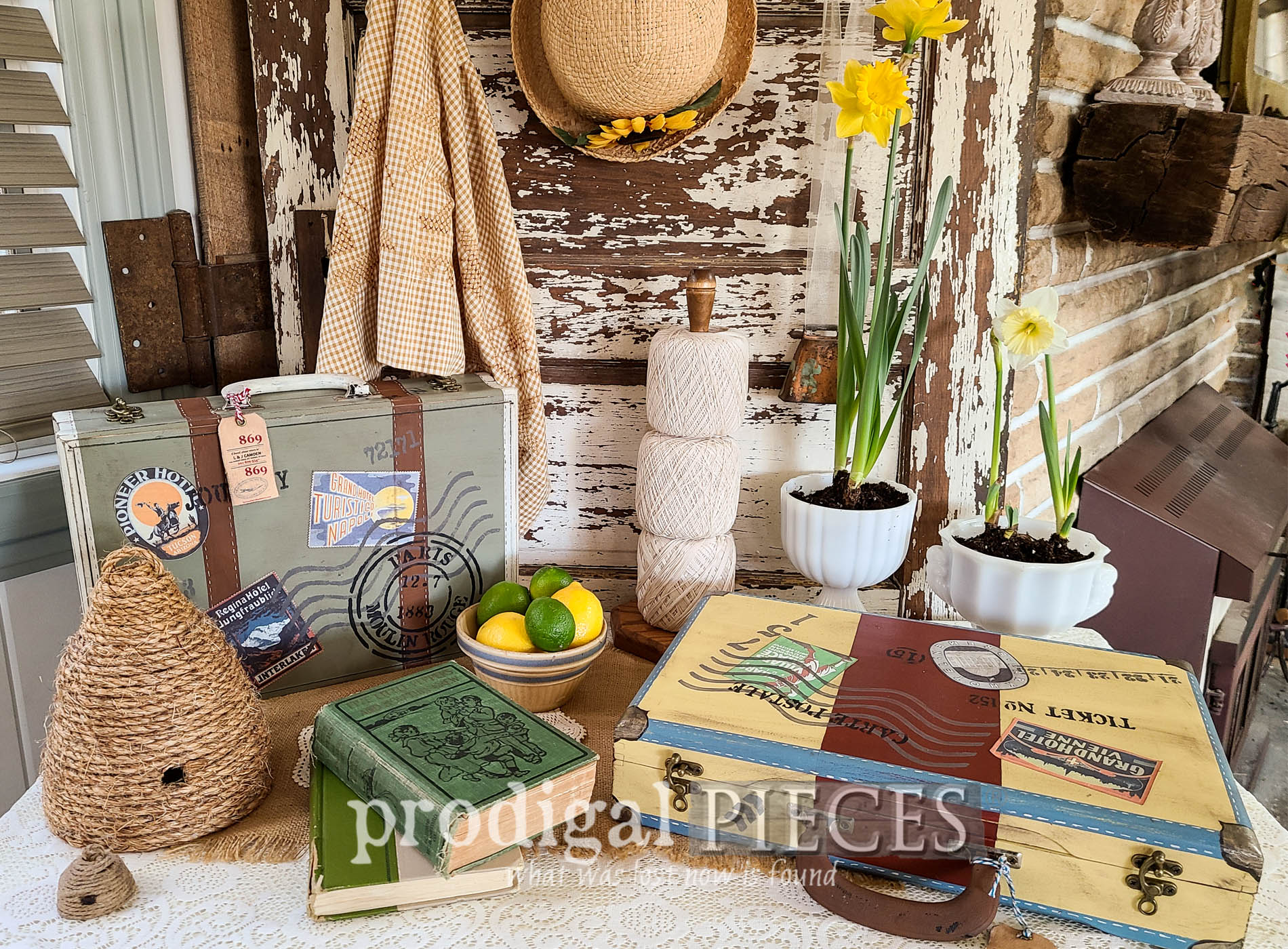 Repurposed Silverware Box to Vintage Luggage