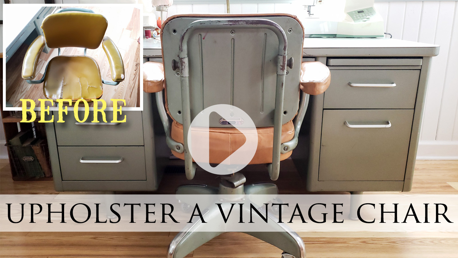 Video Tutorial How to Upholster a Vintage Chair by Prodigal Pieces | prodigalpieces.com prodigalpieces