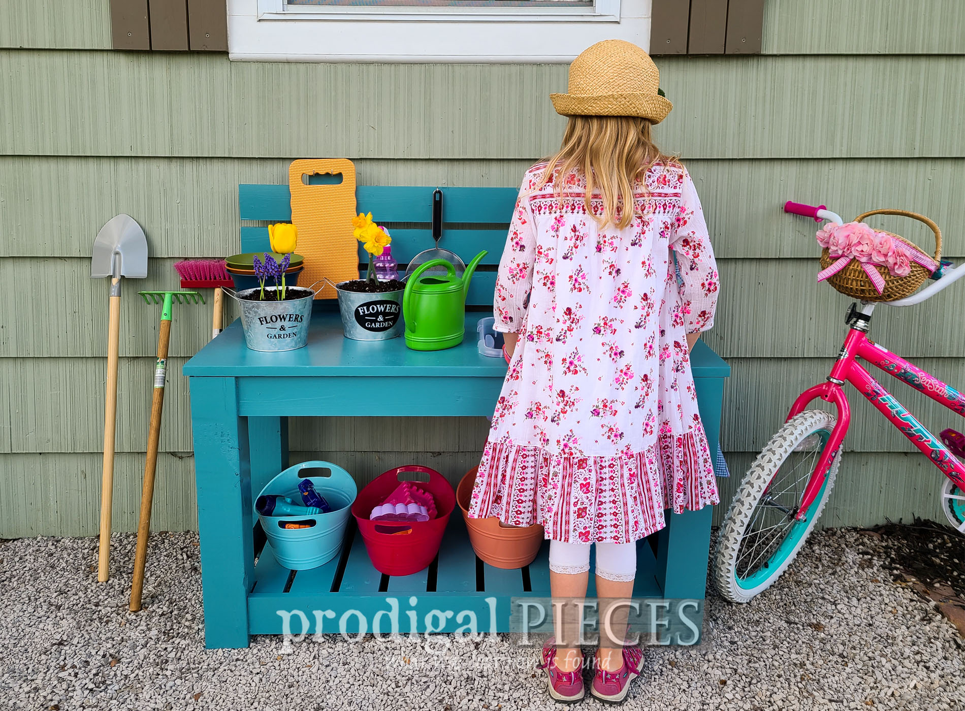 Upcycled Mud Bar from Sewing Desk Top