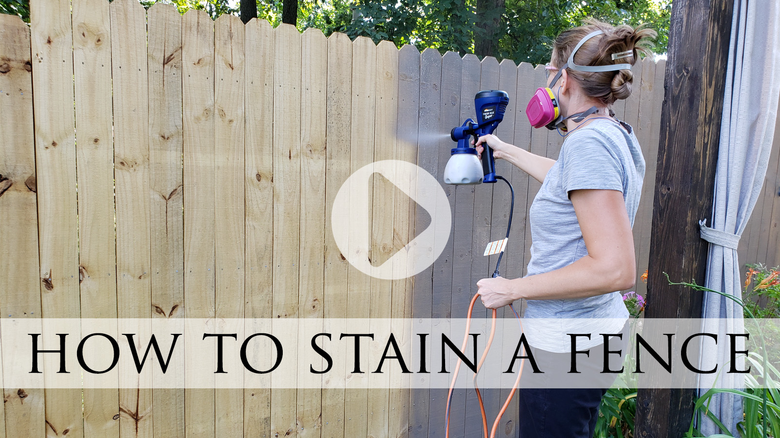How to Stain a Fence the Easy Way by Larissa of Prodigal Pieces | prodigalpieces.com prodigalpieces 