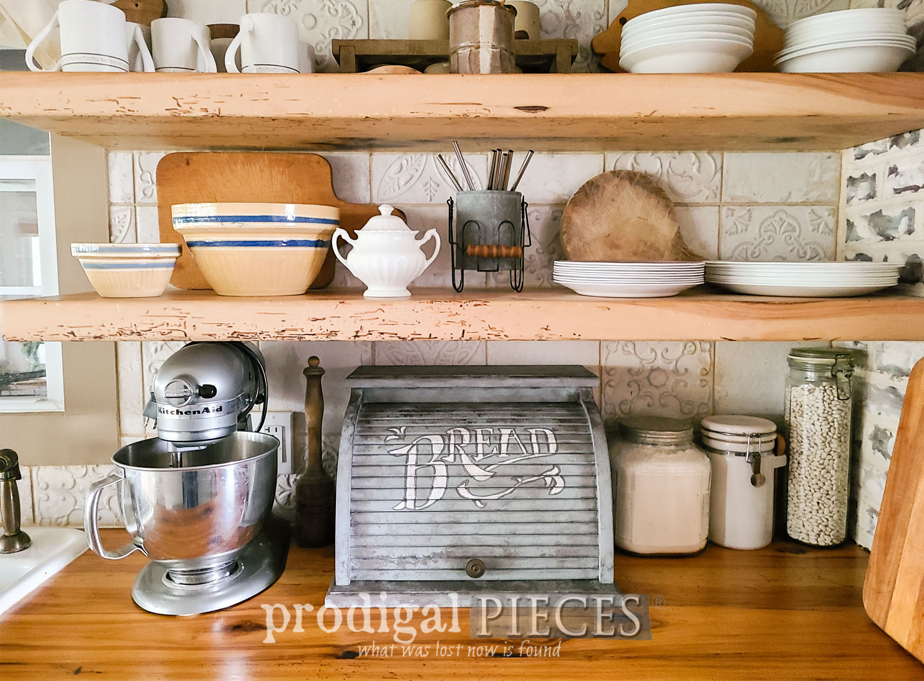 Bread Box Makeover with Typography