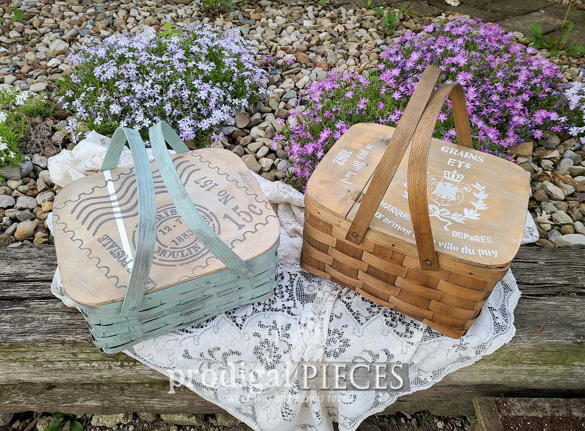 Upcycled Picnic Baskets for Home Decor
